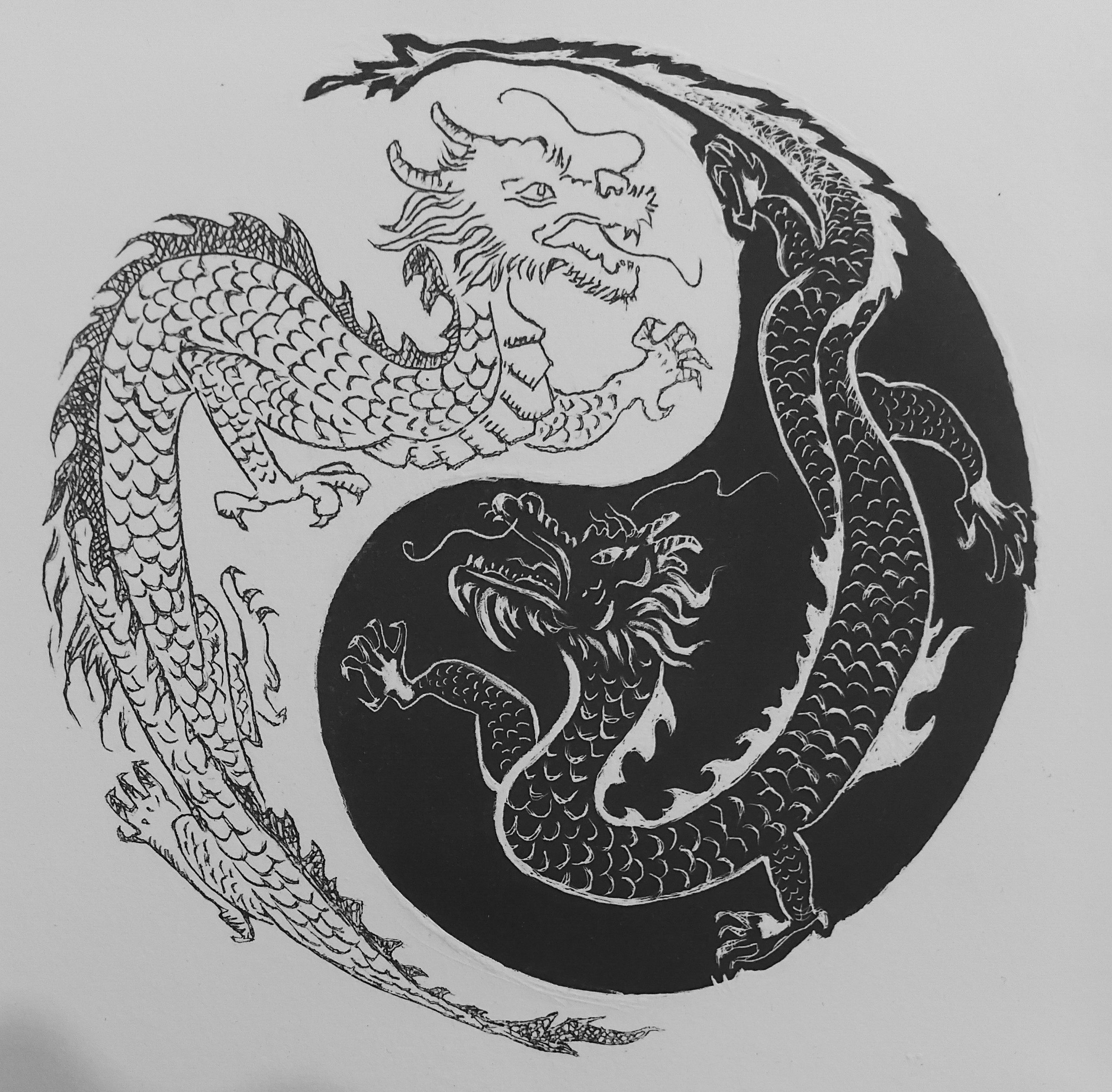 Перфеличка, открытка, печатная графика, литография, год дракона