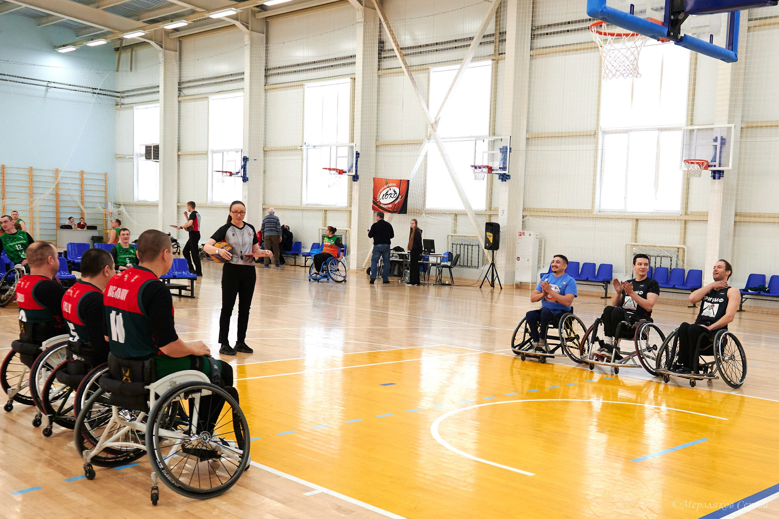 X традиционный Рождественский турнир по баскетболу на колясках. Ижевск. Спортивный репортажный фотограф в Ижевске Сергей Мерзляков