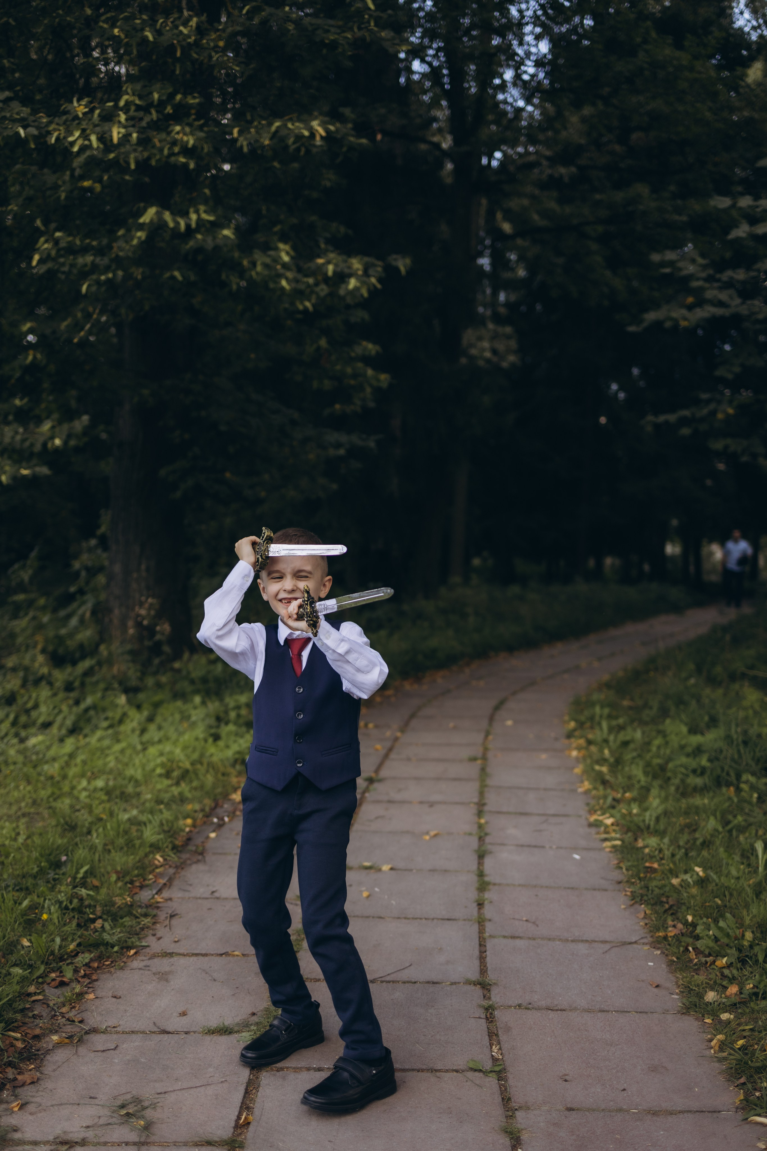 Первая школьная фотография Димули (1.09.2025 г.) г. Обнинск (Калужская обл.). Надежда Стар семейный и церковный фотограф в Жукове и Калужской области