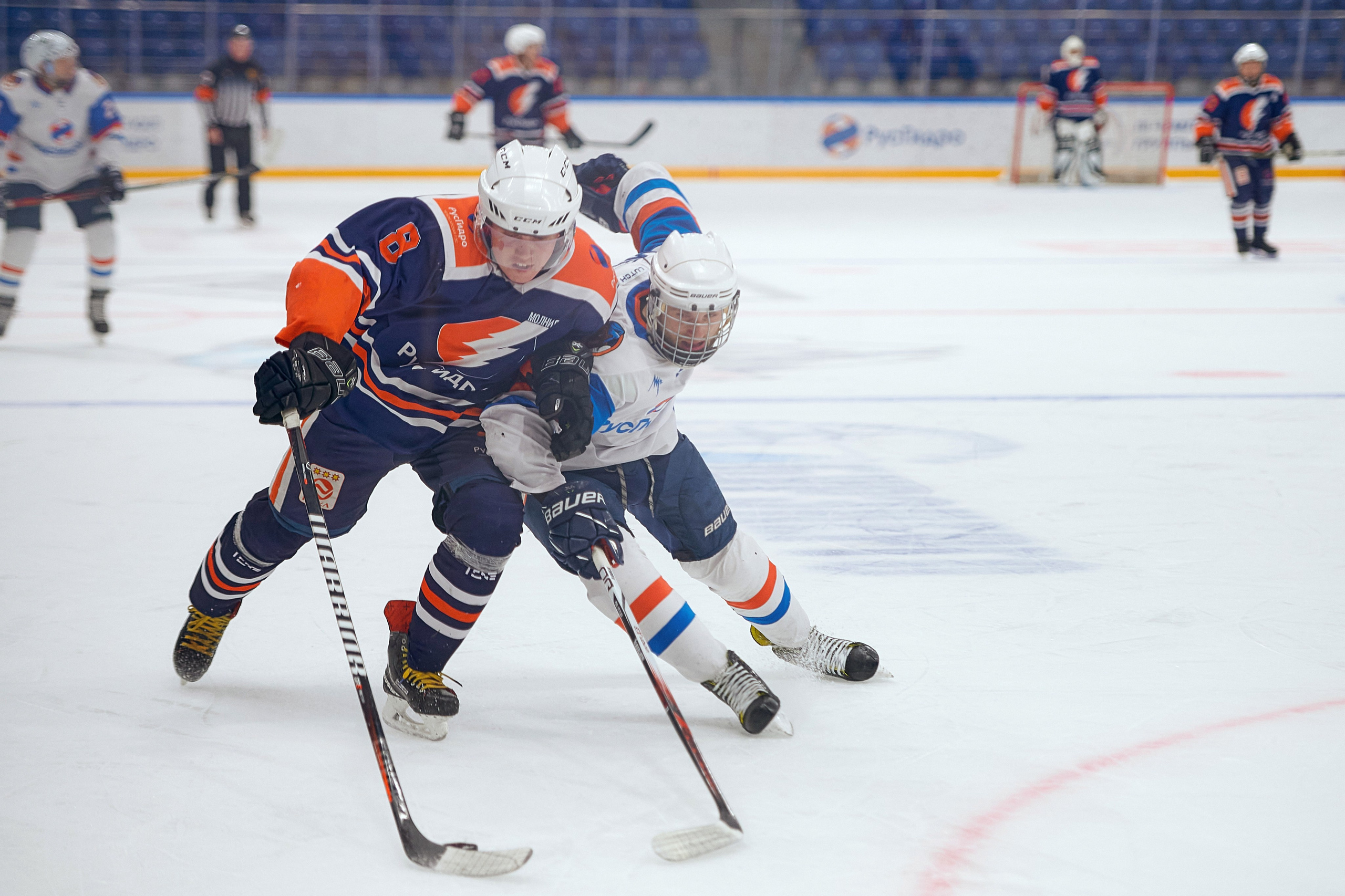 Портфолио репортажной фотосъёмки: Кристалл арена — Хоккей — РусГидро. Фотограф Яковлев Роман — Красноярск