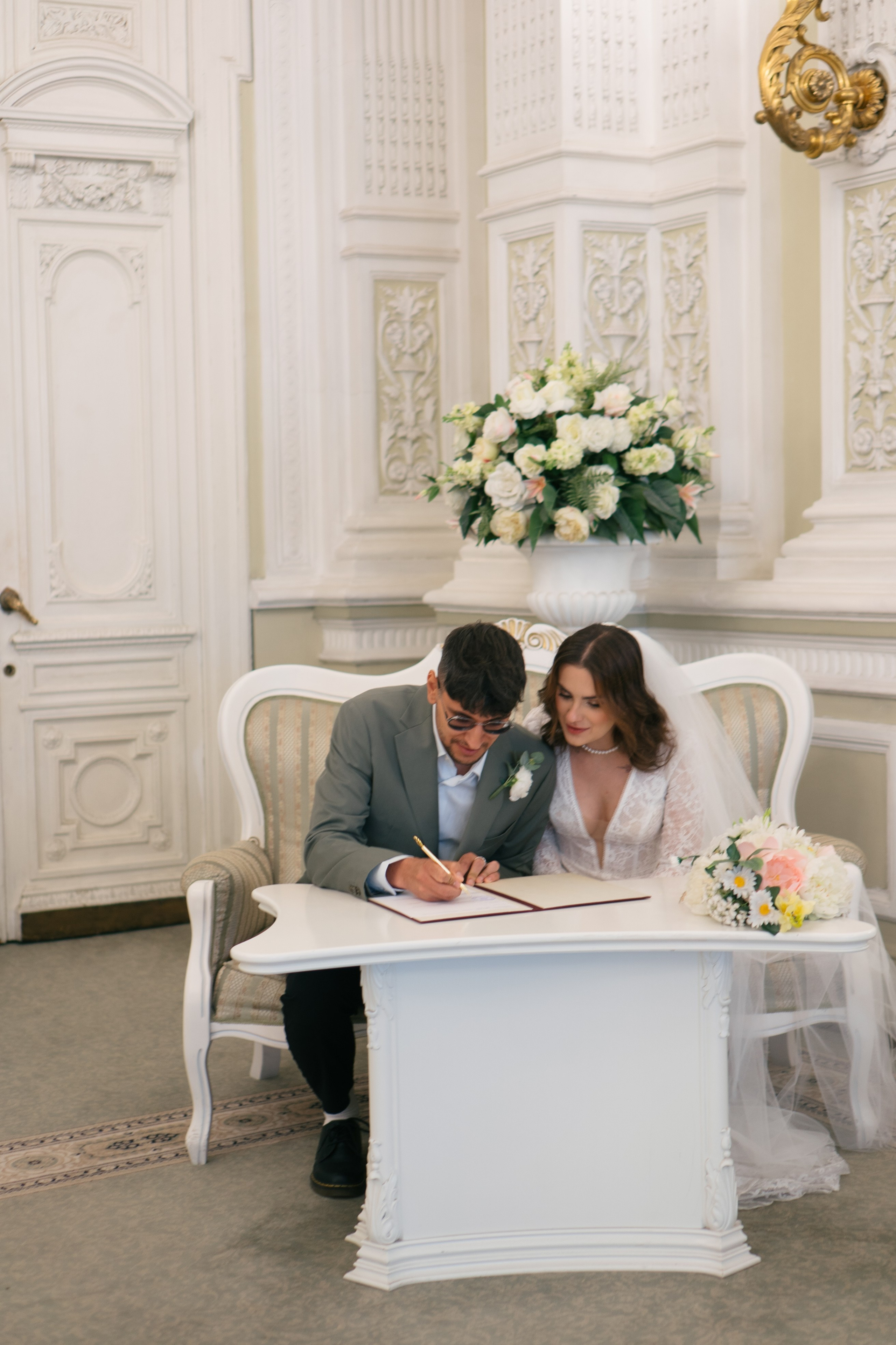 СВАДЕБНАЯ СЬЕМКА В ПЕРВОМ ДВОРЦЕ БРАКОСОЧЕТАНИЯ. Профессиональный фотограф, Санкт-Петербург — Виктория Богомолова