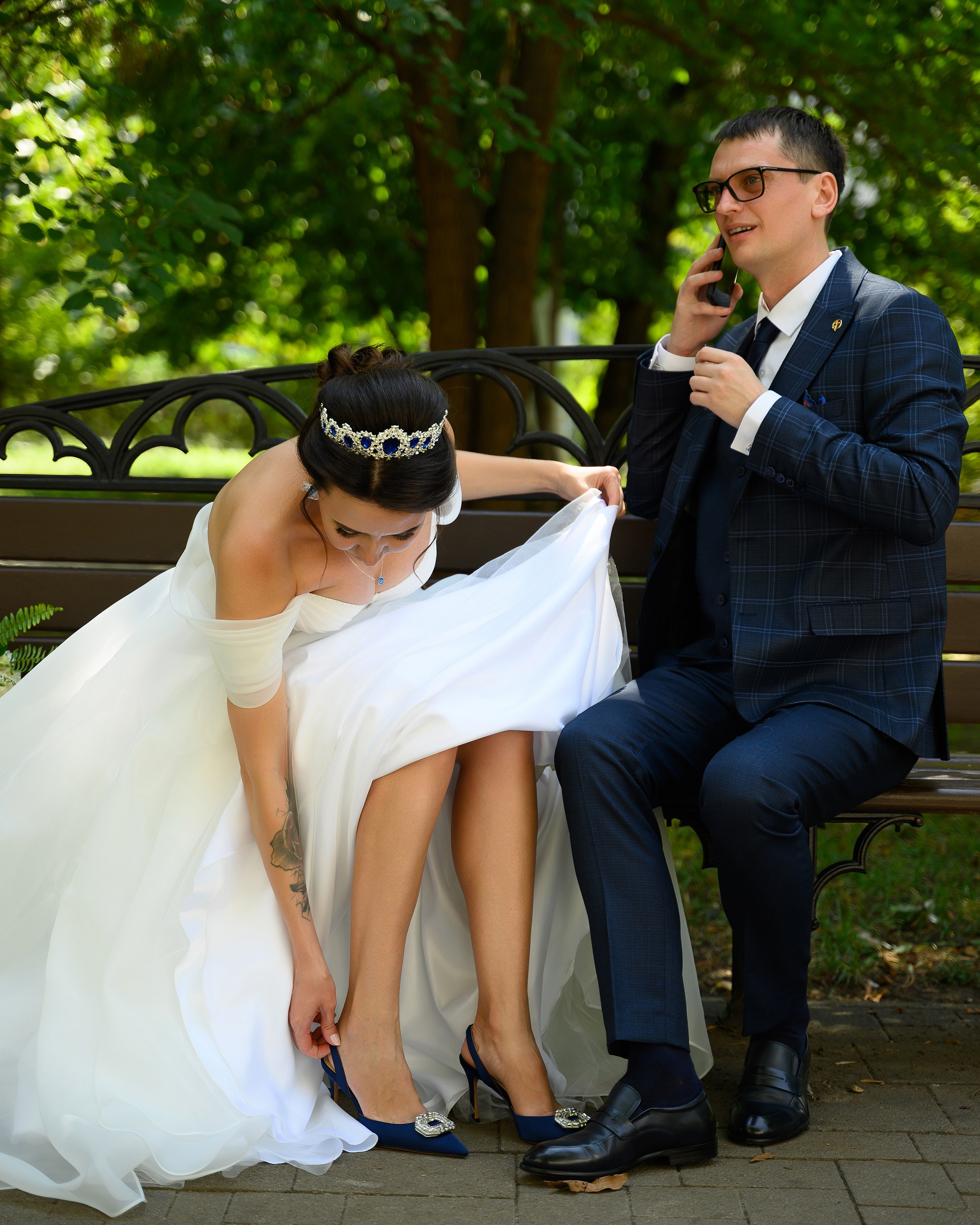 Удачно пойманные моменты на свадьбе.