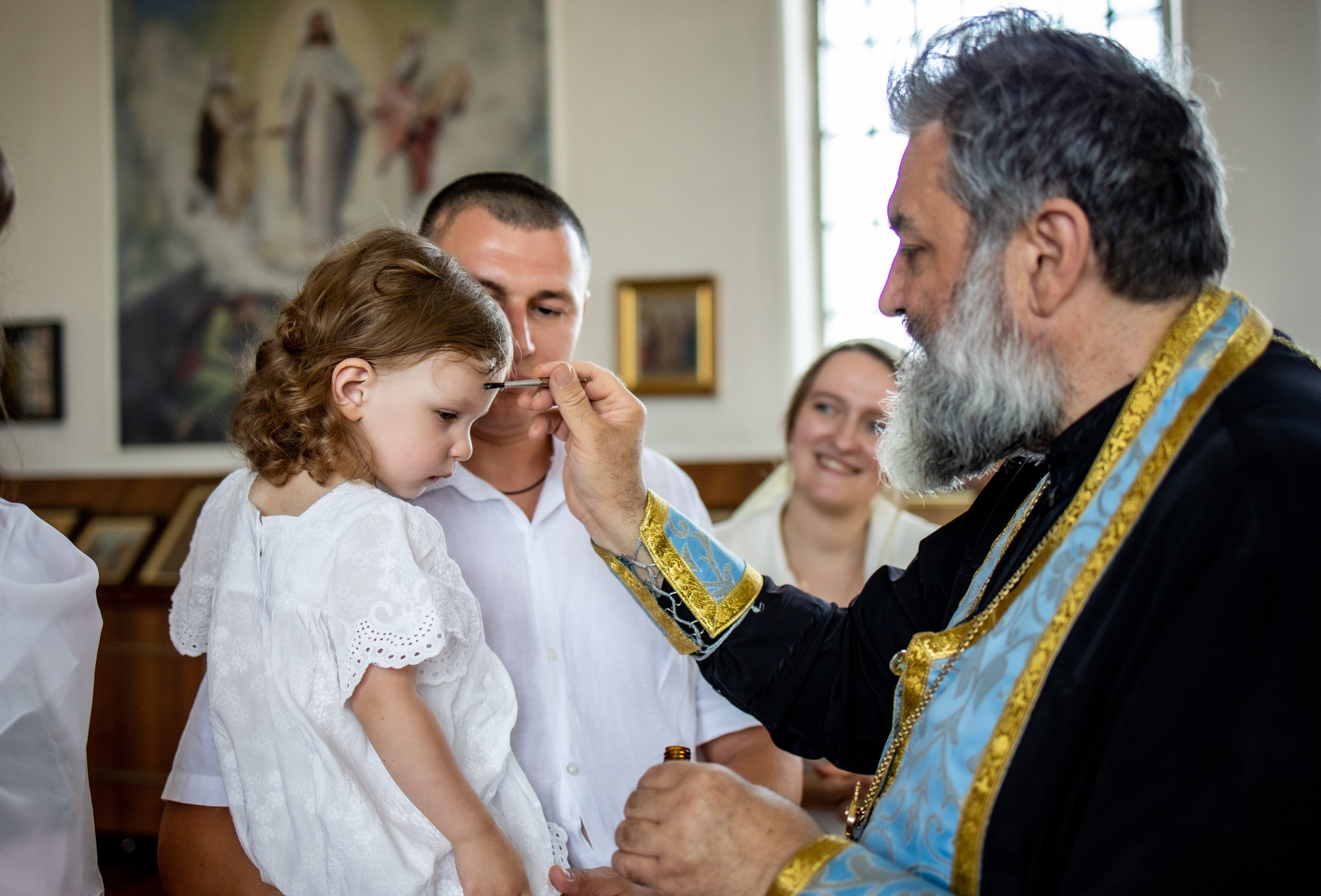 Таинство Крещения Евы, Арины и Дарьи. Фотограф Надежда Лукьянова