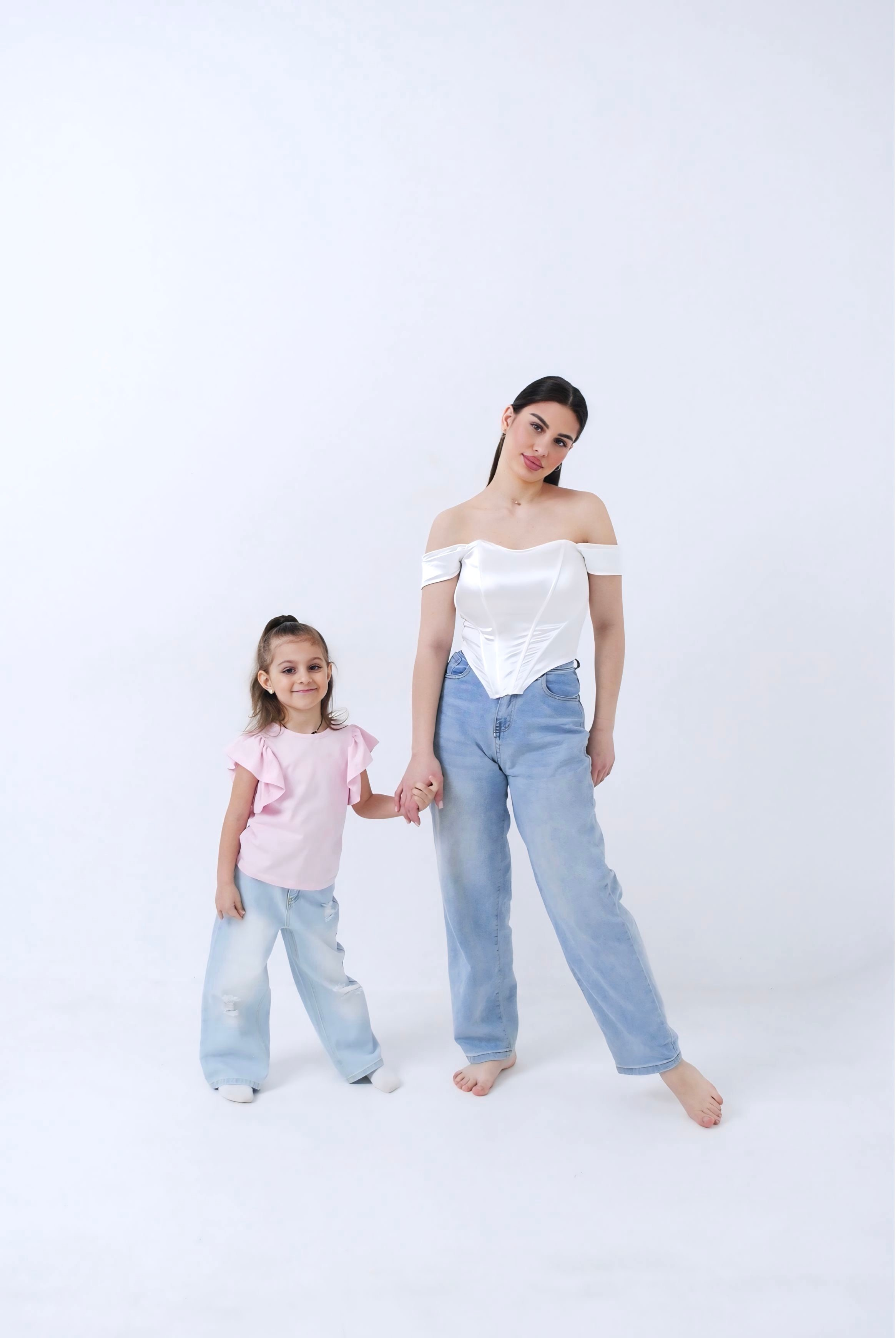 Настя и дочь. Фотограф Мария Мусаелян