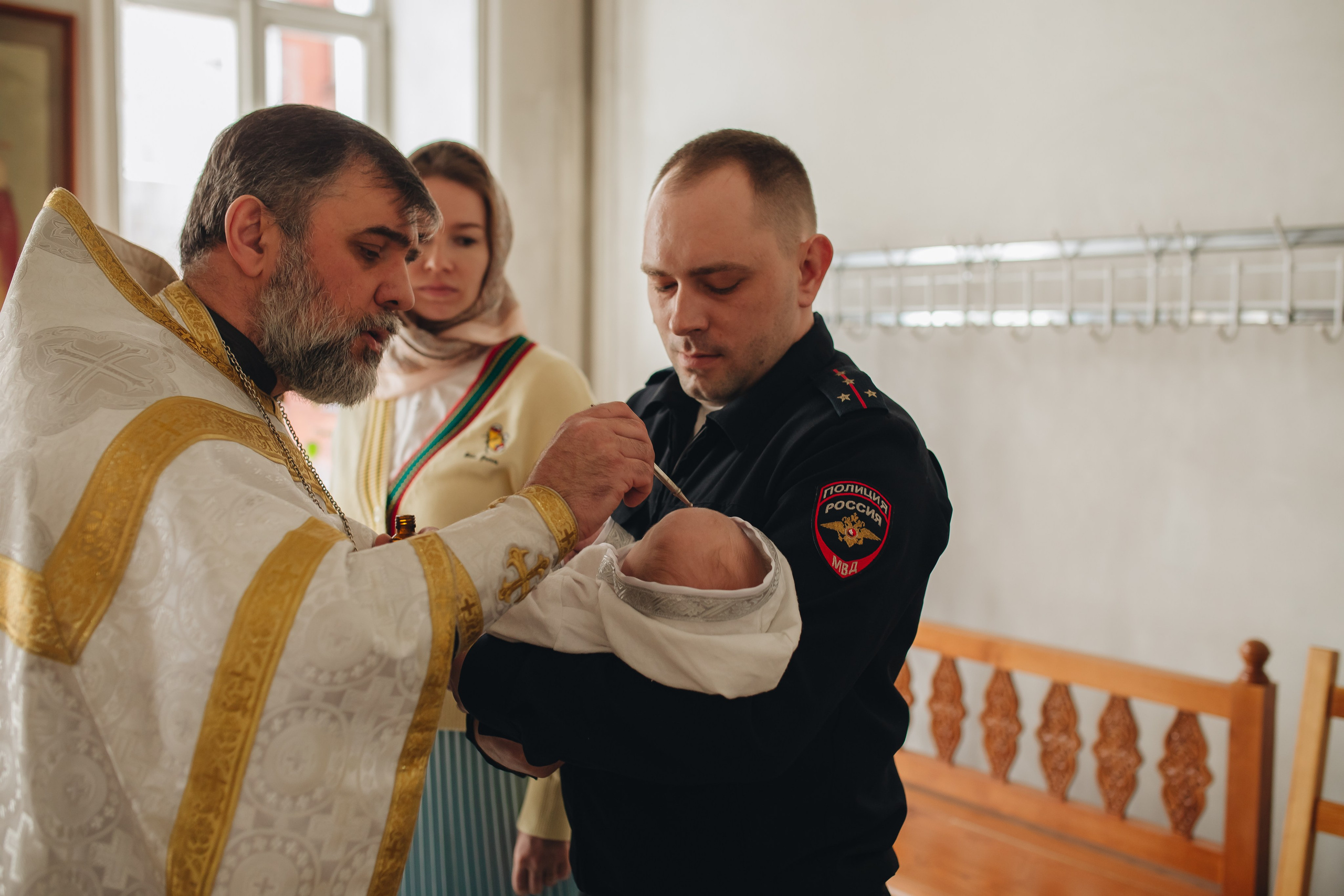 Крещение в светлом Храме. Семейный и детский фотограф в Москве Дорогова Екатерина