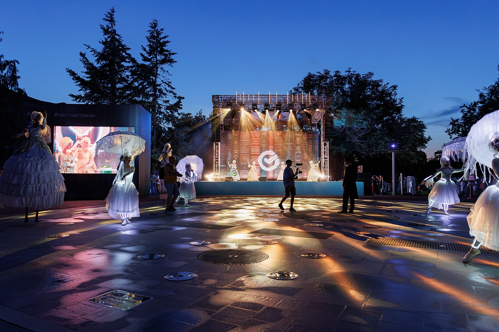 Открытие мультимедийного фонтана | СБЕР. Боченков Вадим | Фотограф в Пскове и Санкт-Петербурге