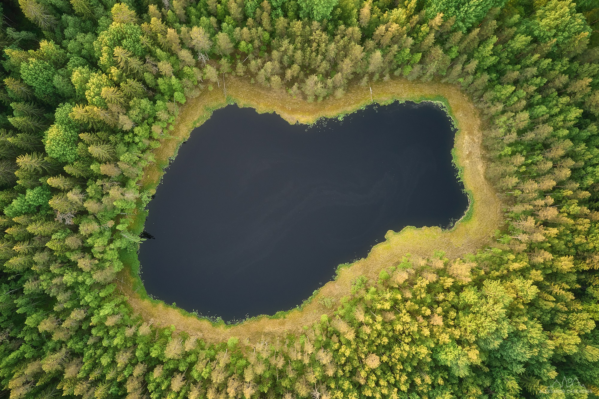 Aerial photography. Landscape photographer Aleksandr Chekhonin