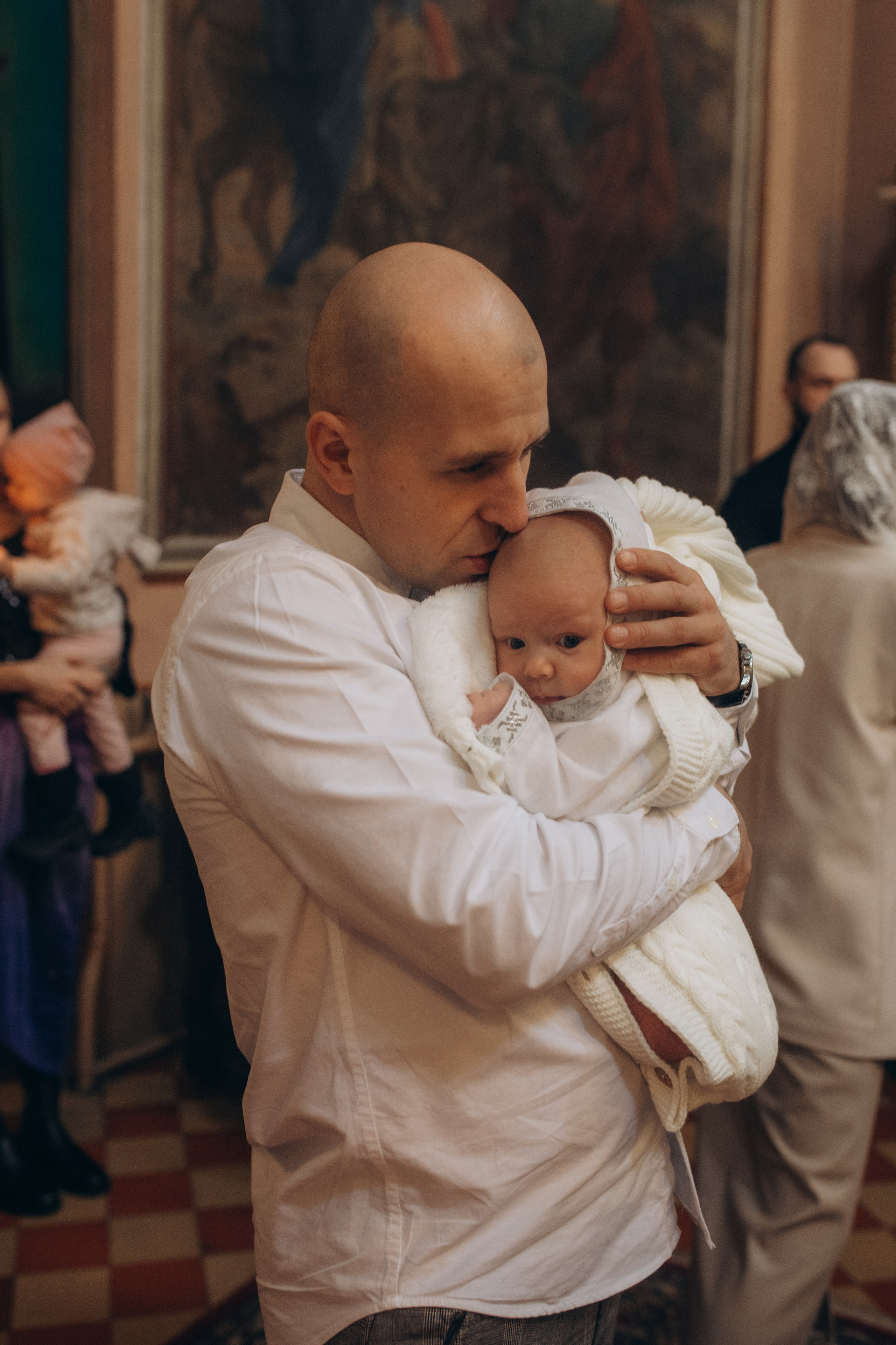 Крещение Михаил. Семейный и домашний фотограф в Москве и МО Королева Валерия