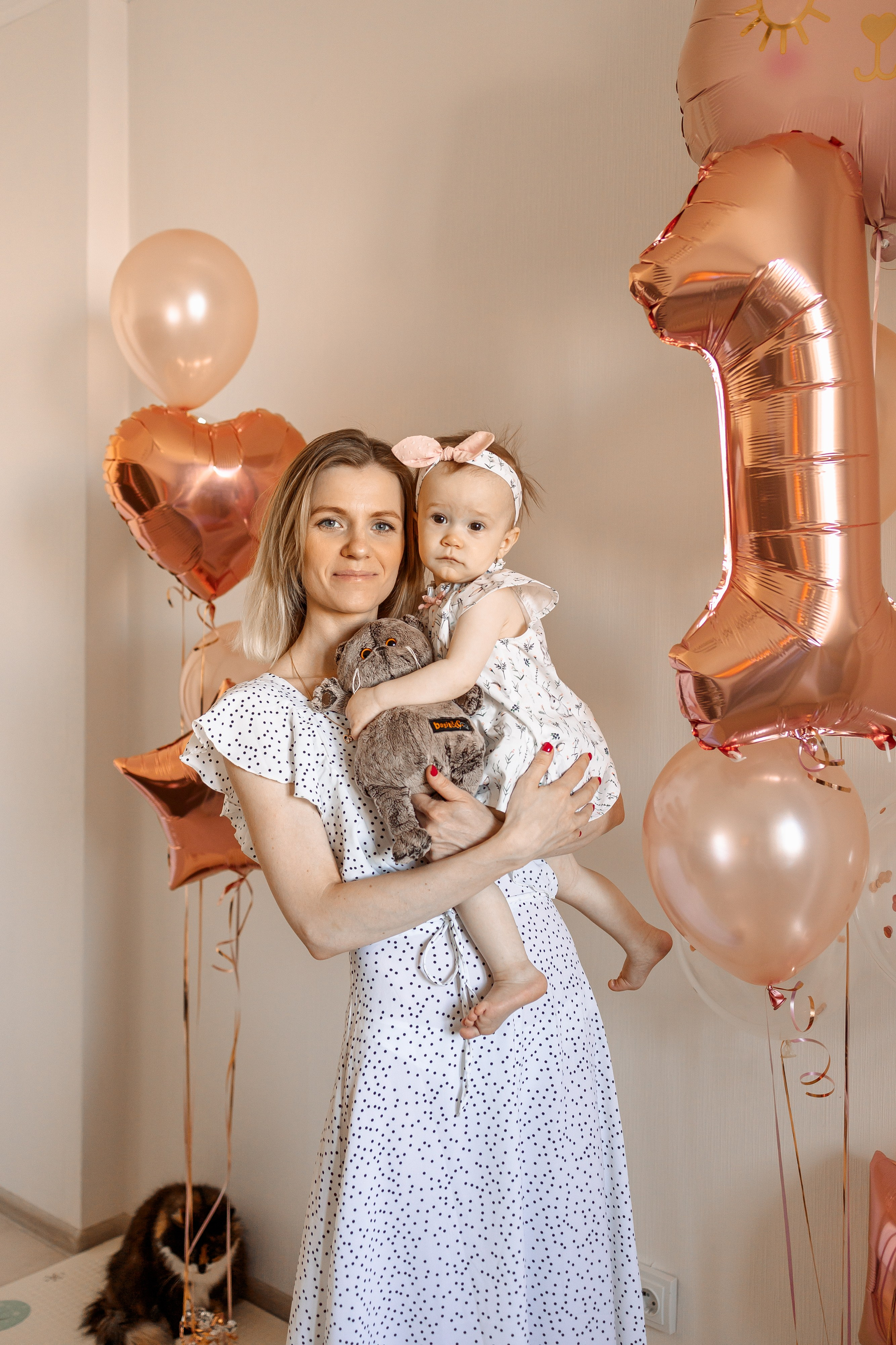 Первый день рождения малышки. Семейный Фотограф в Москве Евгения Симоненко