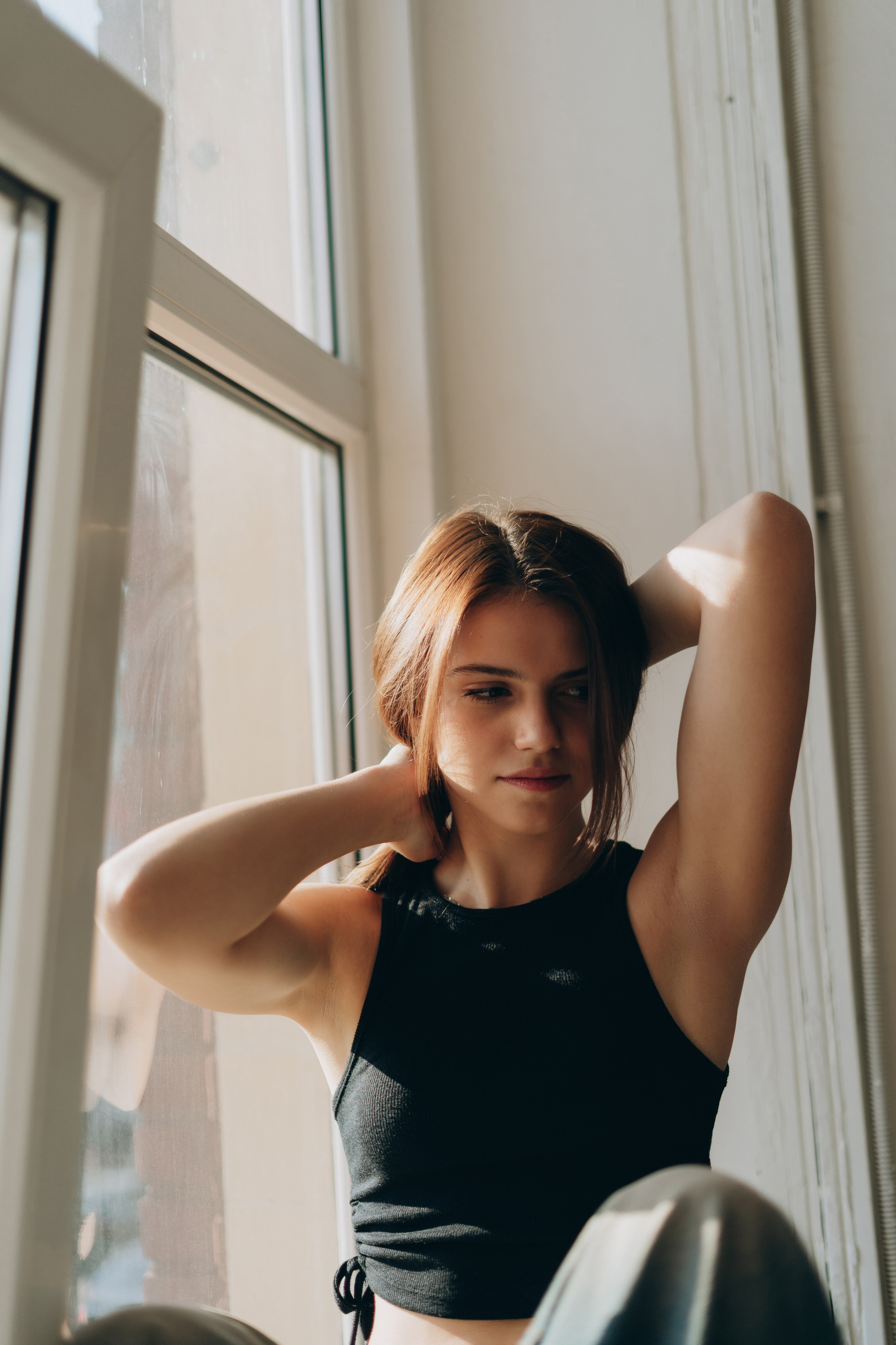 Настя. Модельные тесты. Фотограф Москва Виктория-Антуанетта