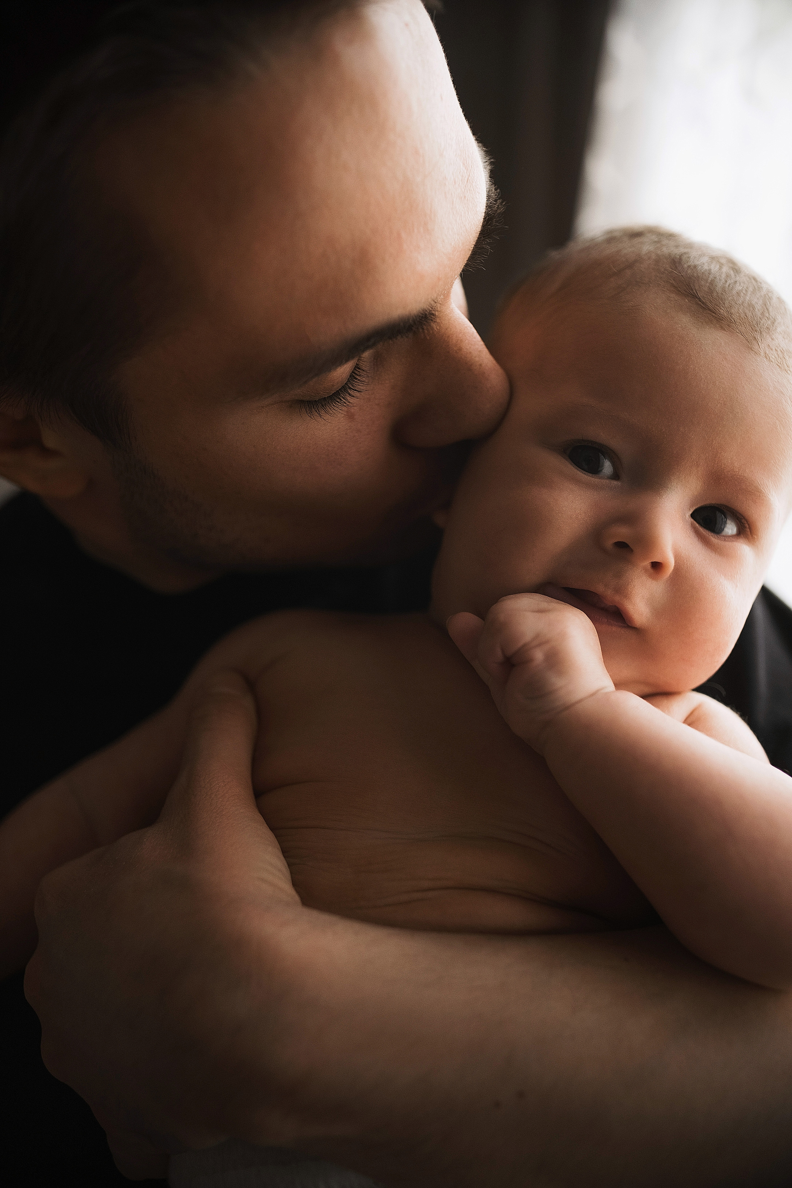 Первая домашняя фотосессия малыша 3 месяца. Портретный фотограф в Москве Ольга Акушко