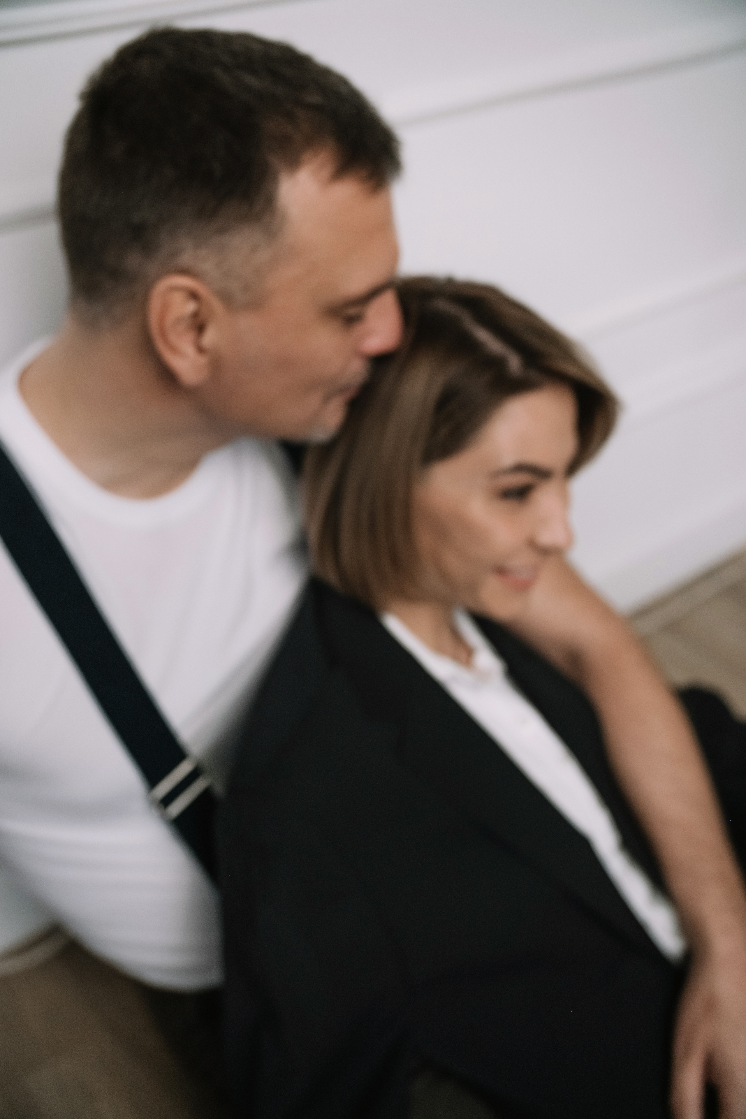 Семейная фотосессия в студии со взрослыми детьми мама папа дочь и сын. Портретный фотограф в Москве Ольга Акушко