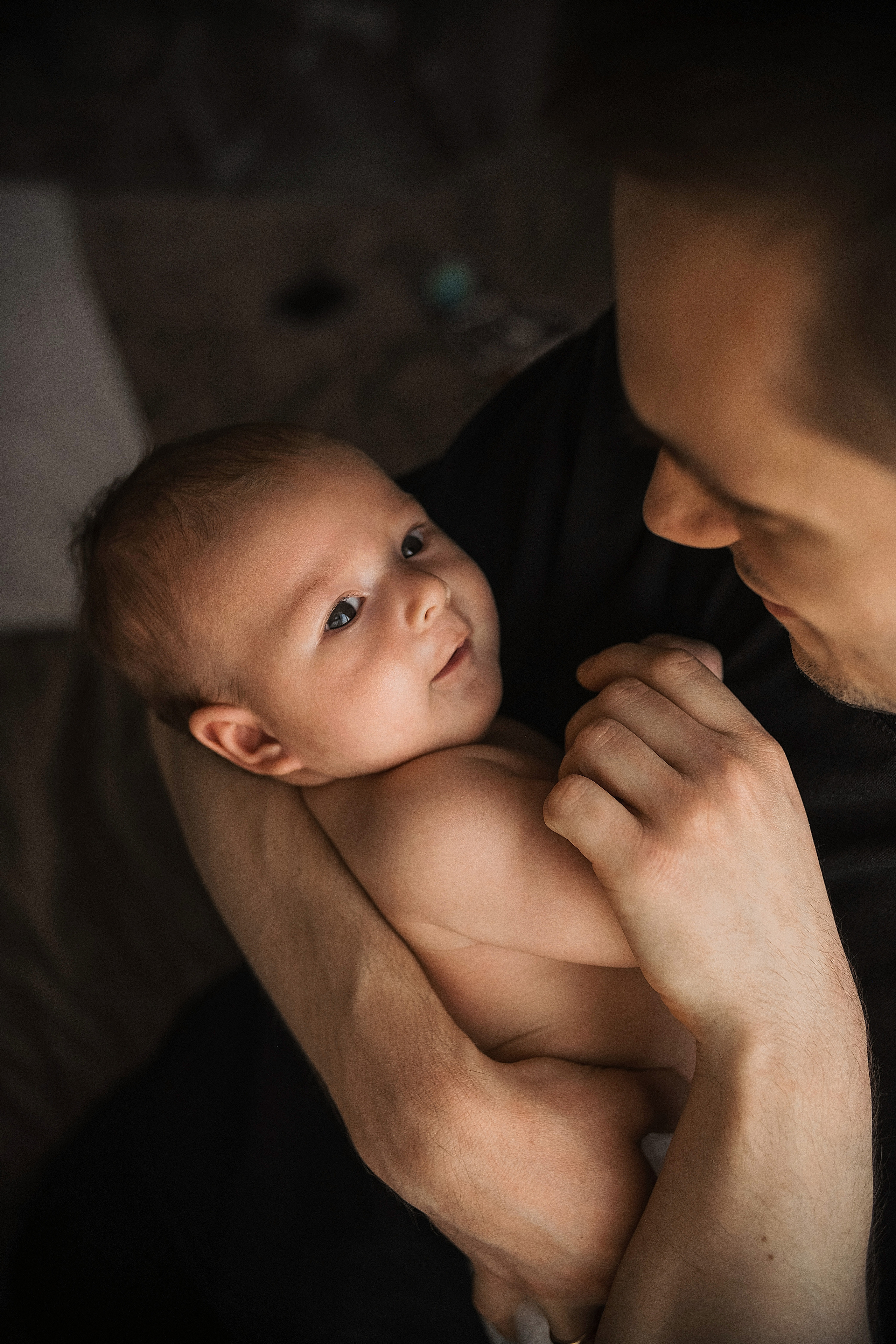 Первая домашняя фотосессия малыша 3 месяца. Портретный фотограф в Москве Ольга Акушко
