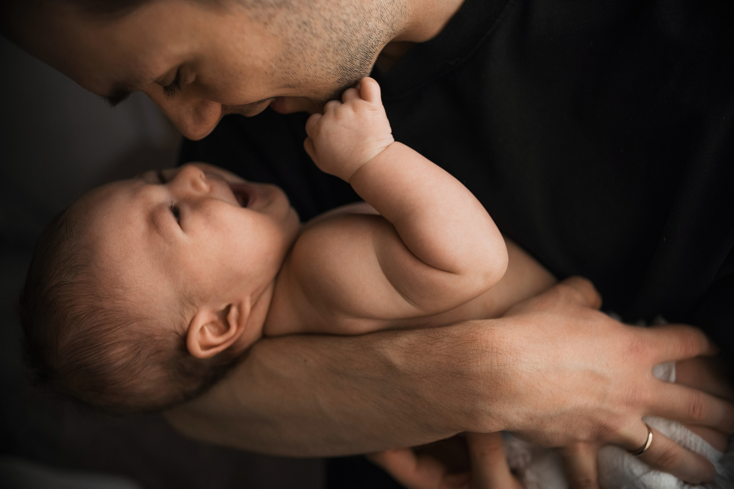 Первая домашняя фотосессия малыша 3 месяца. Портретный фотограф в Москве Ольга Акушко
