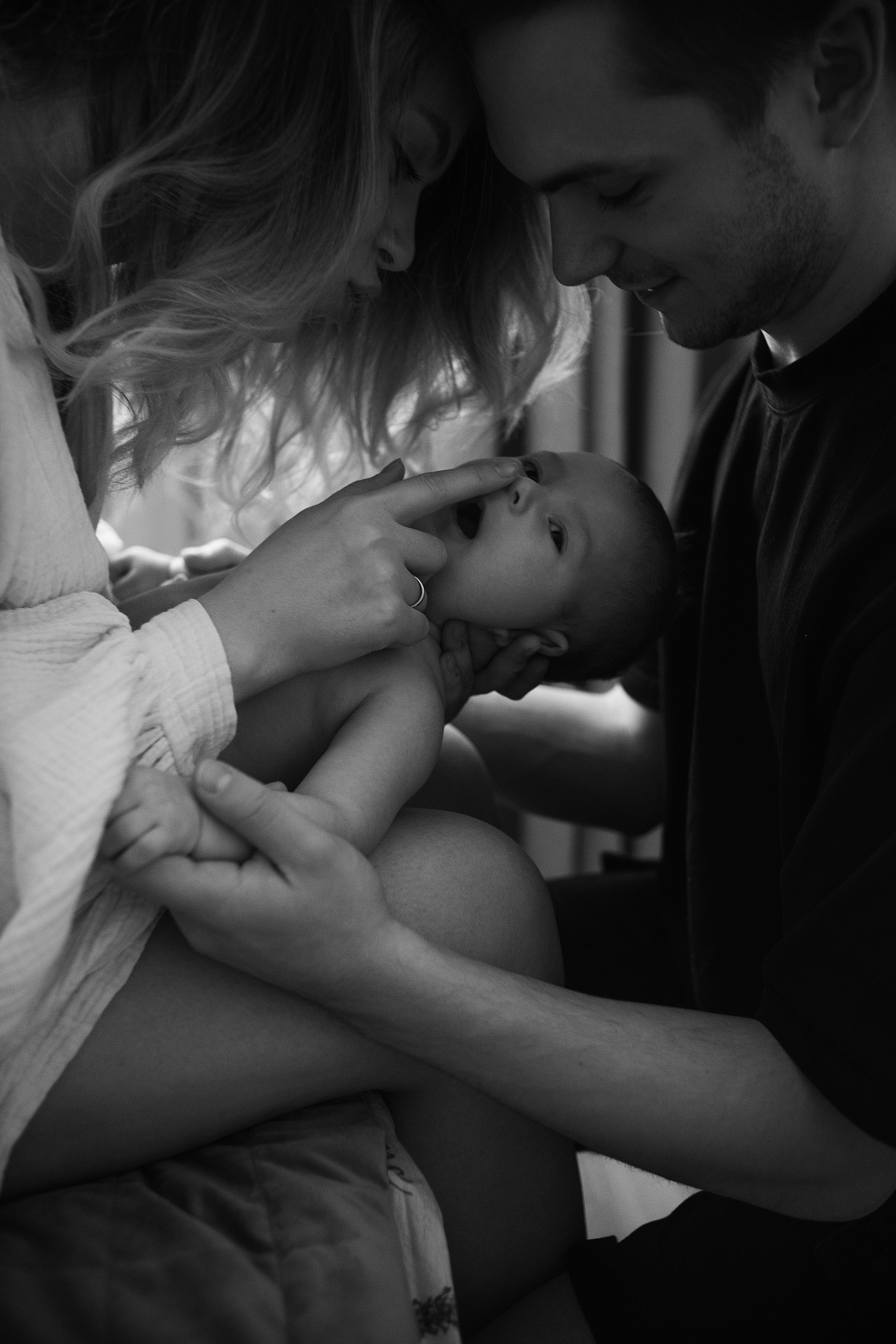 Первая домашняя фотосессия малыша 3 месяца. Портретный фотограф в Москве Ольга Акушко