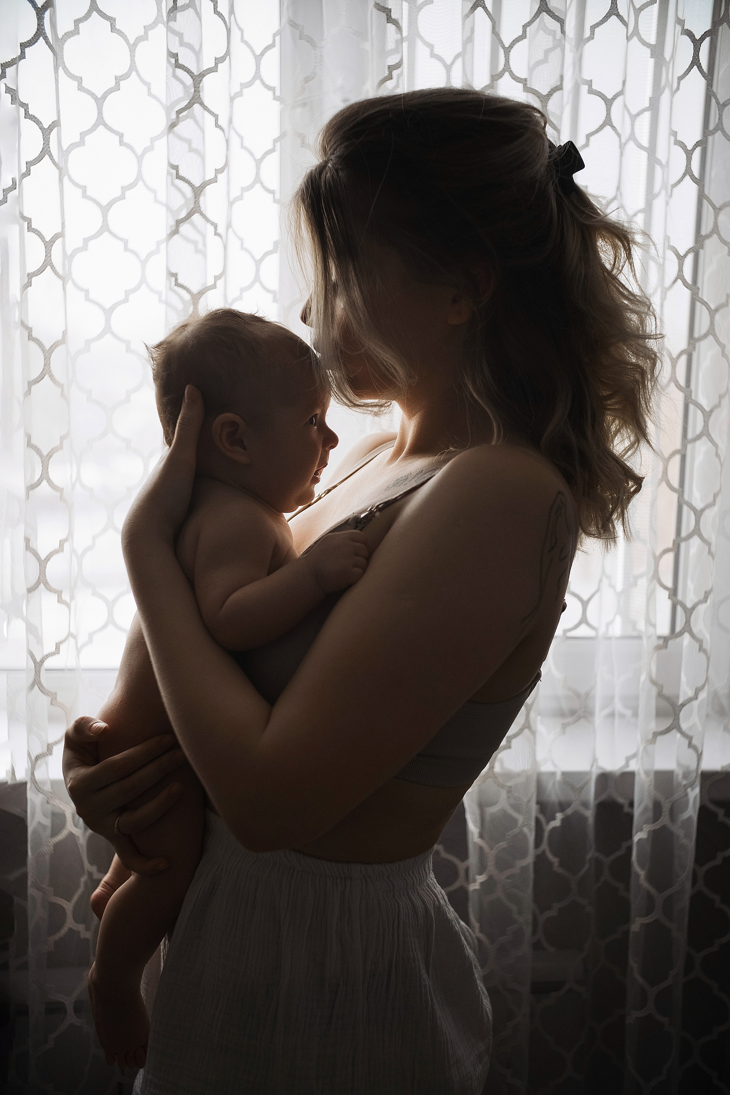 Первая домашняя фотосессия малыша 3 месяца. Портретный фотограф в Москве Ольга Акушко