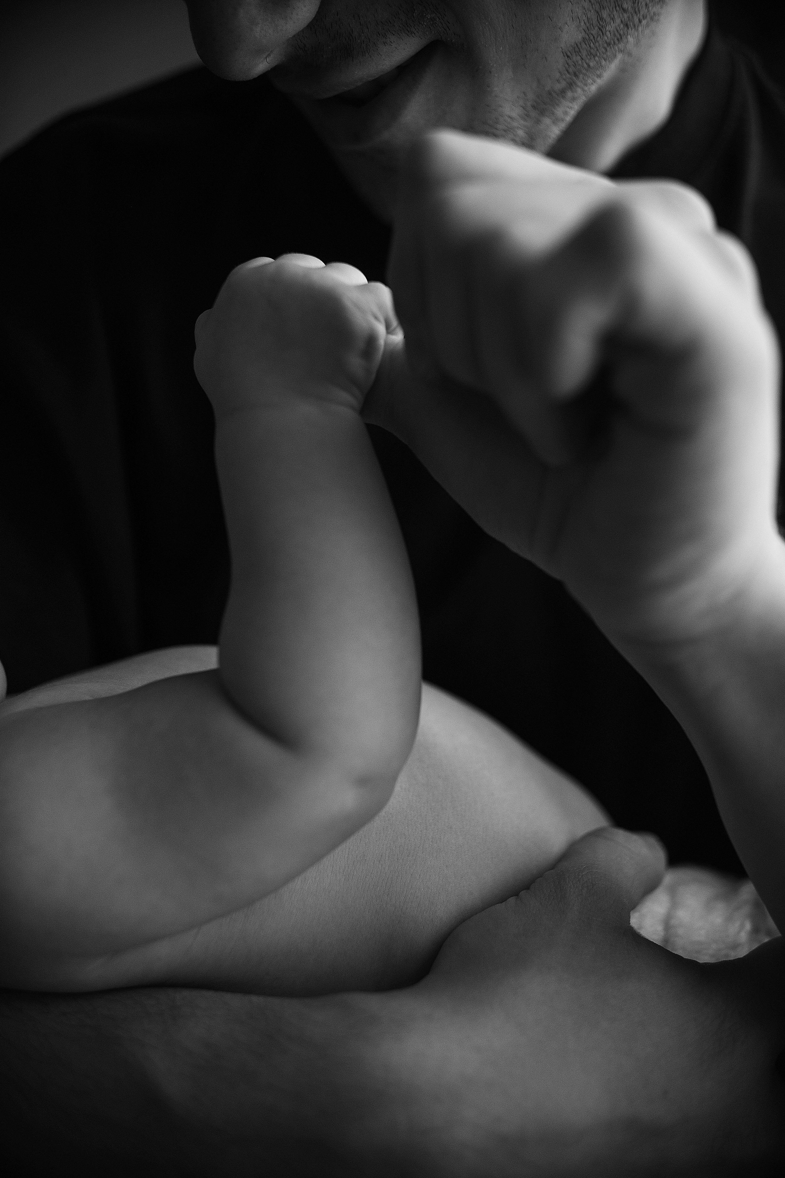 Первая домашняя фотосессия малыша 3 месяца. Портретный фотограф в Москве Ольга Акушко