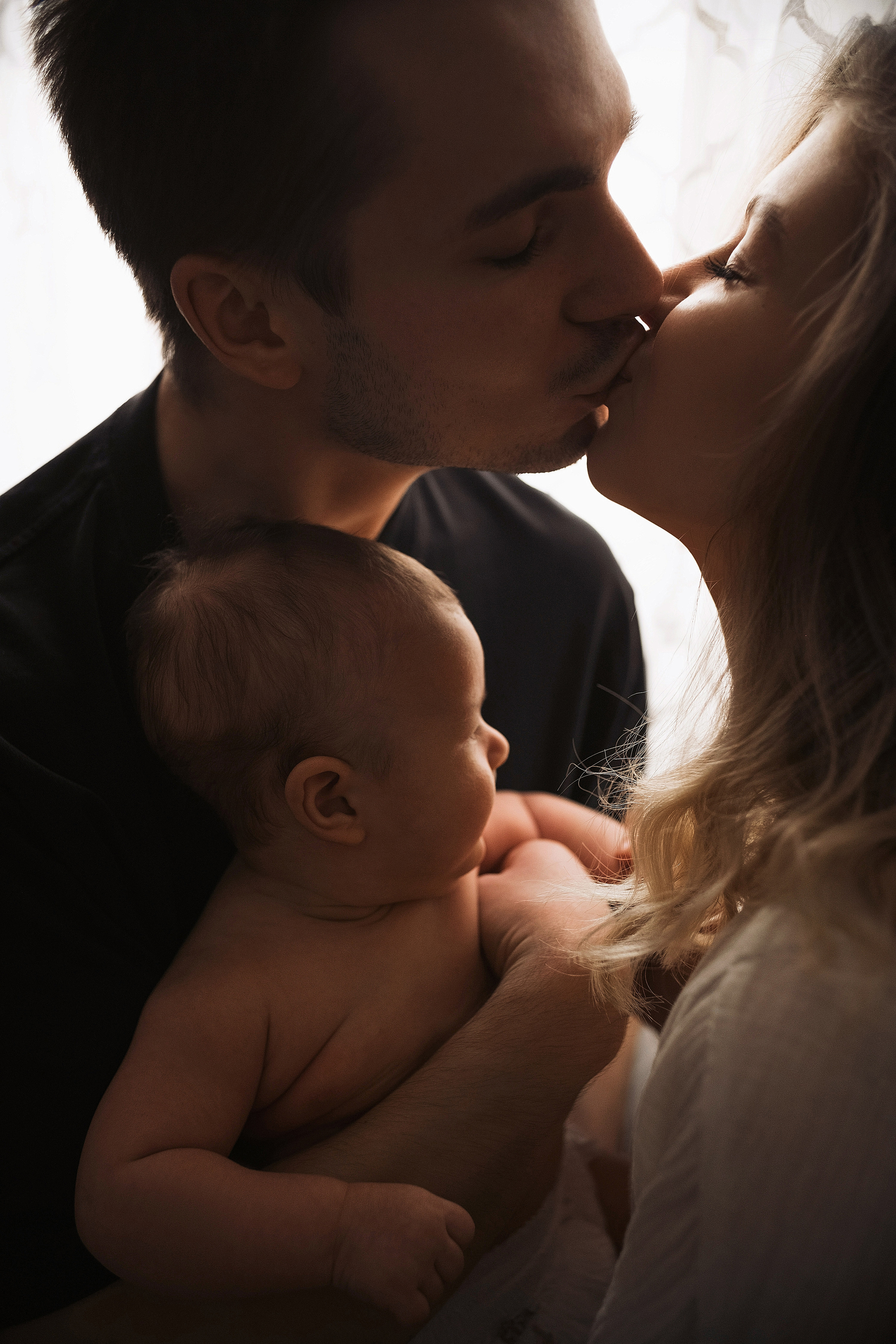 Первая домашняя фотосессия малыша 3 месяца. Портретный фотограф в Москве Ольга Акушко