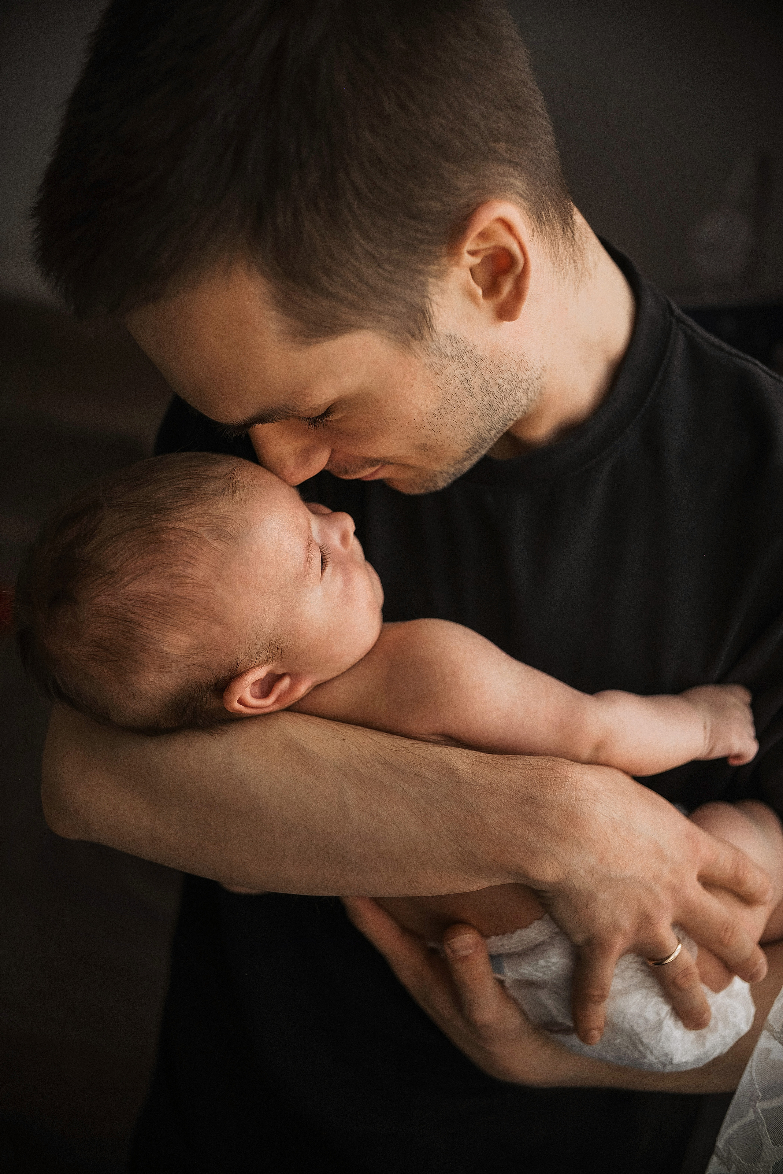 Первая домашняя фотосессия малыша 3 месяца. Портретный фотограф в Москве Ольга Акушко