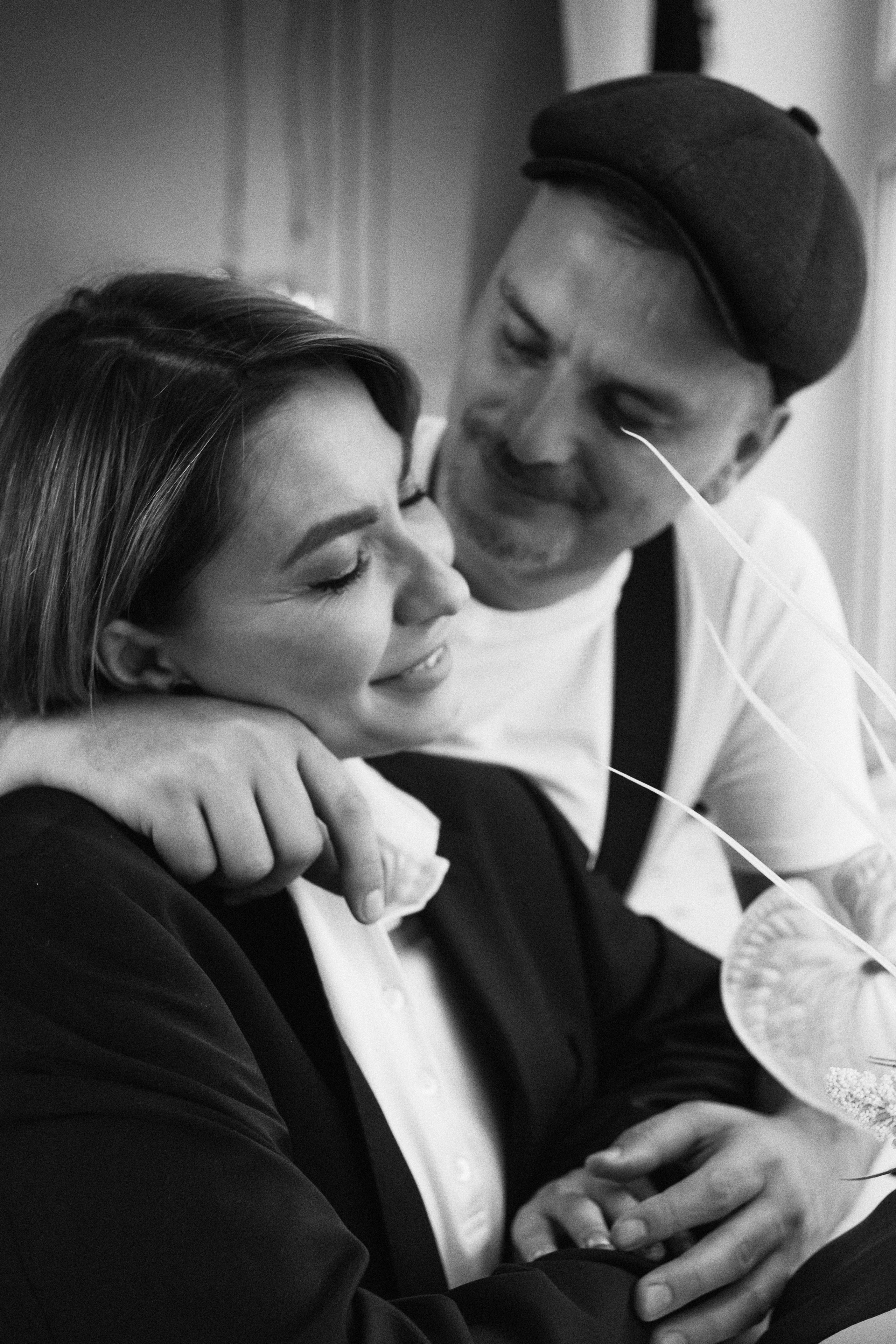 Семейная фотосессия в студии со взрослыми детьми мама папа дочь и сын. Портретный фотограф в Москве Ольга Акушко