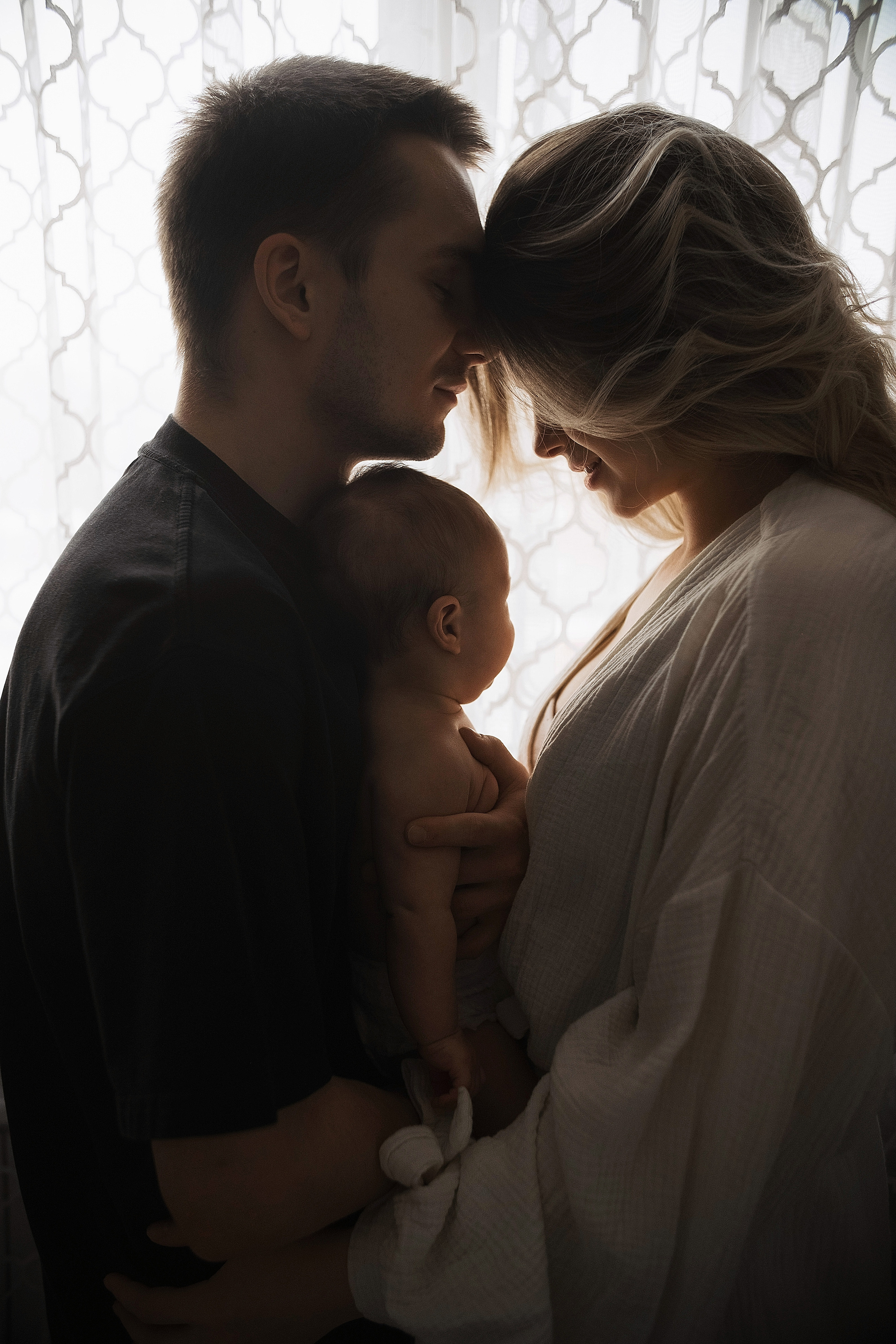 Первая домашняя фотосессия малыша 3 месяца. Портретный фотограф в Москве Ольга Акушко