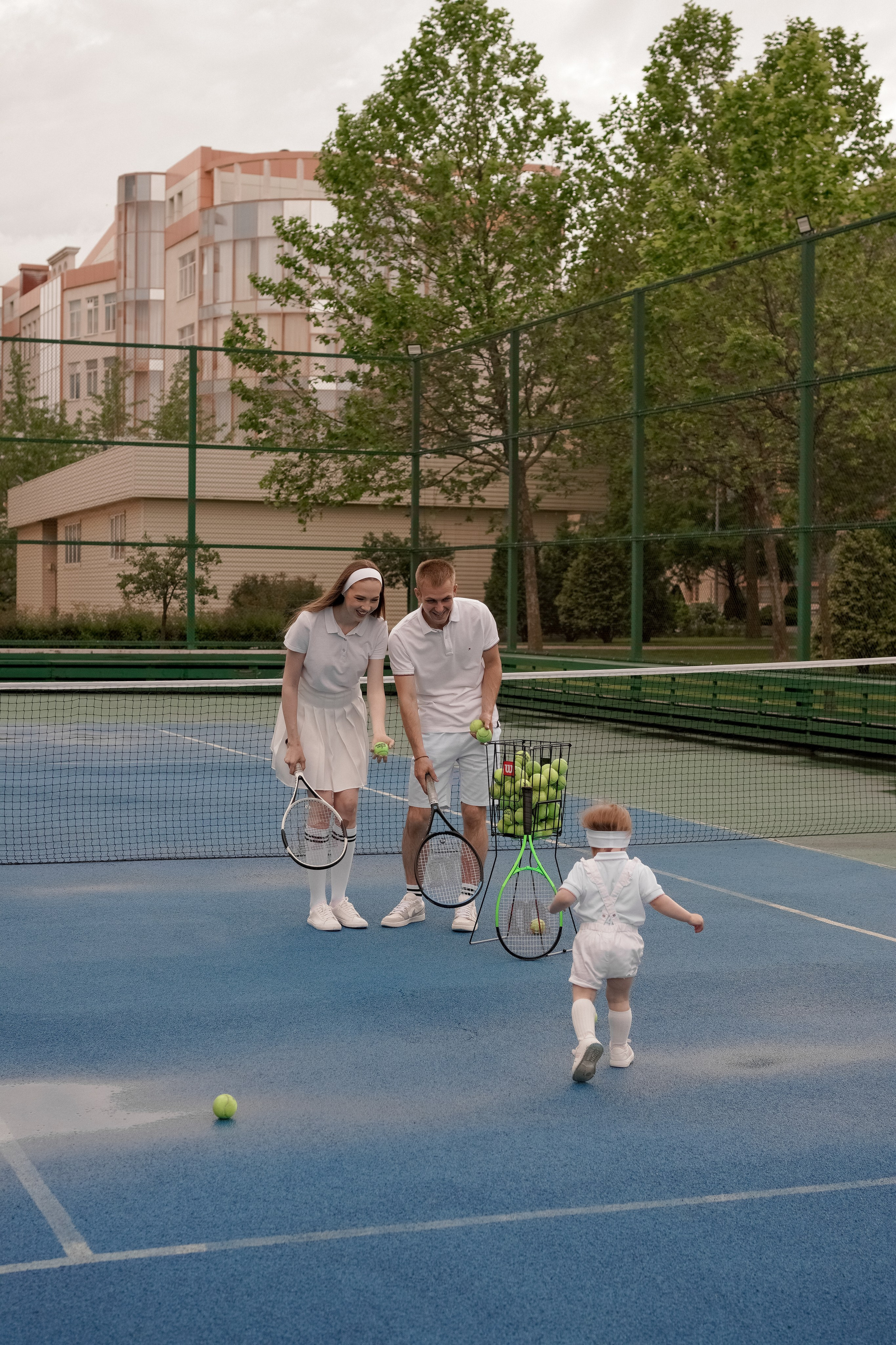 Теннис с семьей. Свадебный и семейный фотограф Афанасьева Анна в Кисловодске