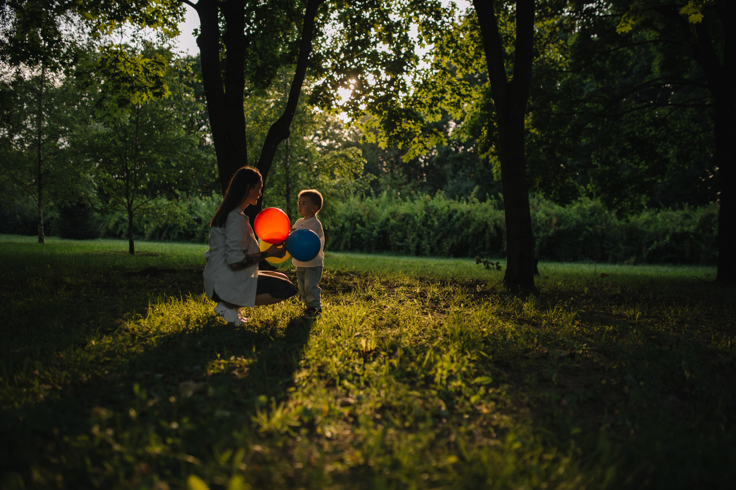Прогулка в парке Саша и Мирон. Семейный фотограф в Москве и Люберцах Юлия Гуськова