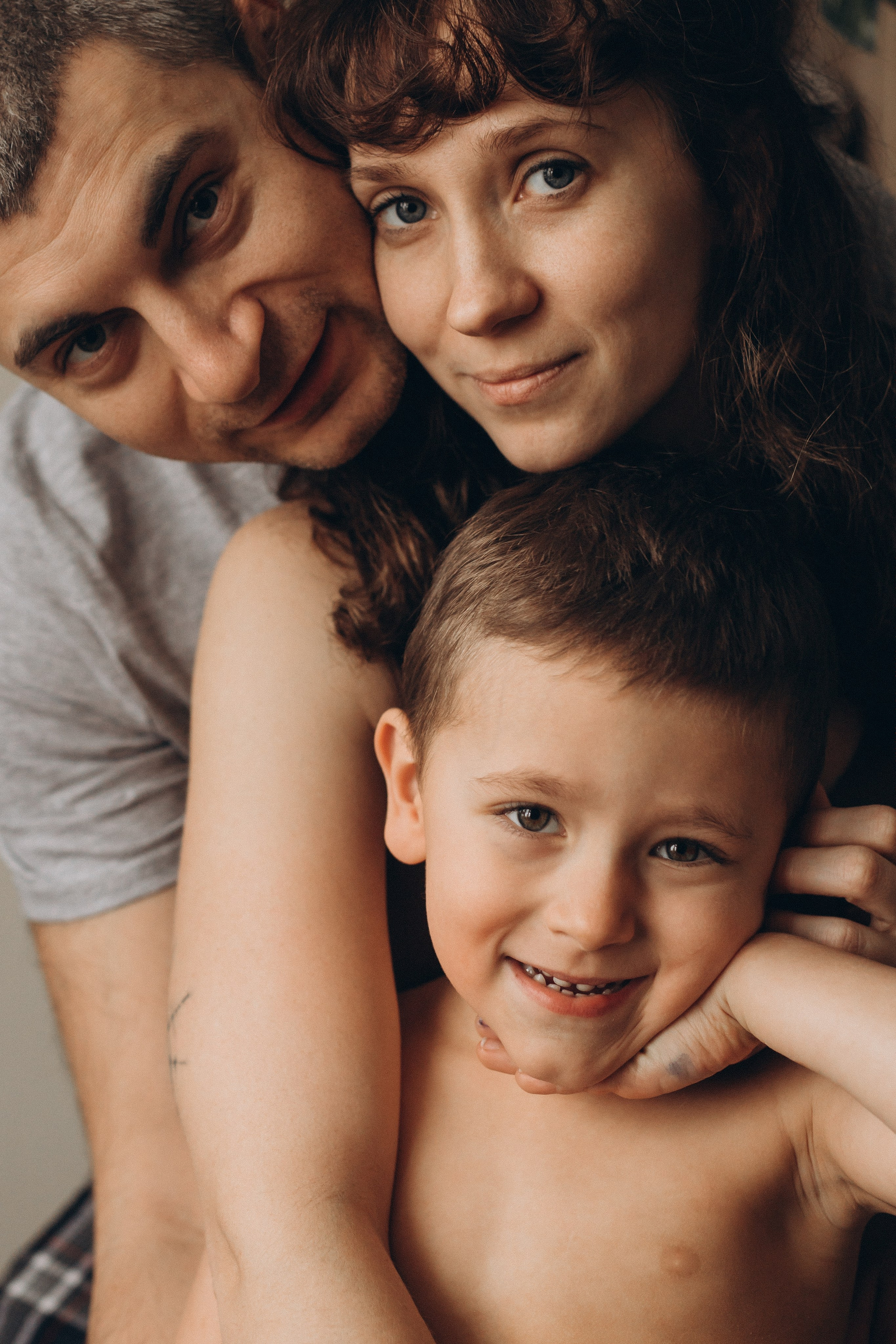 Таня, Паша, Миша. Фотограф Людмила Оюн