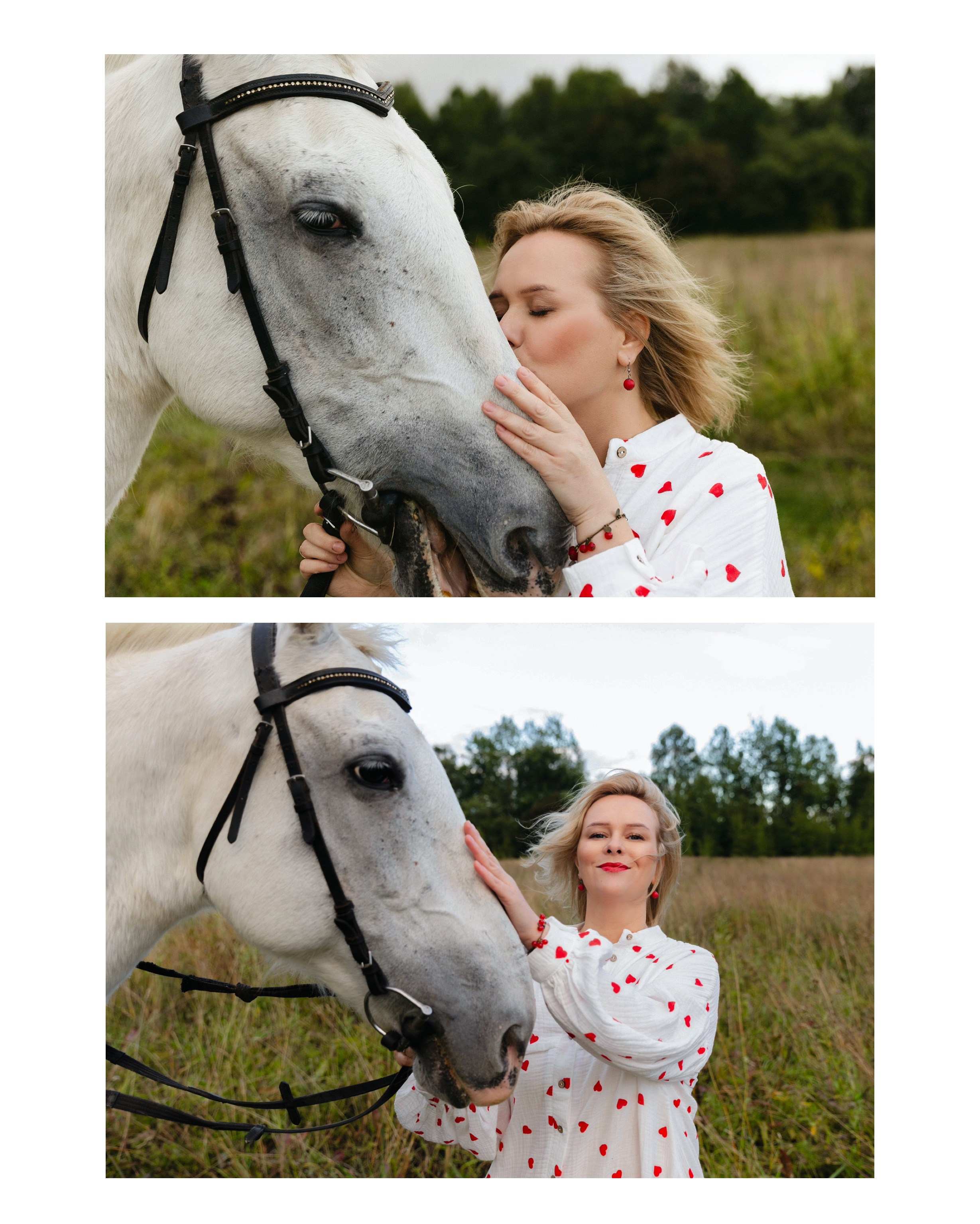 В поле с конём. Свадебный и семейный фотограф в Карелии