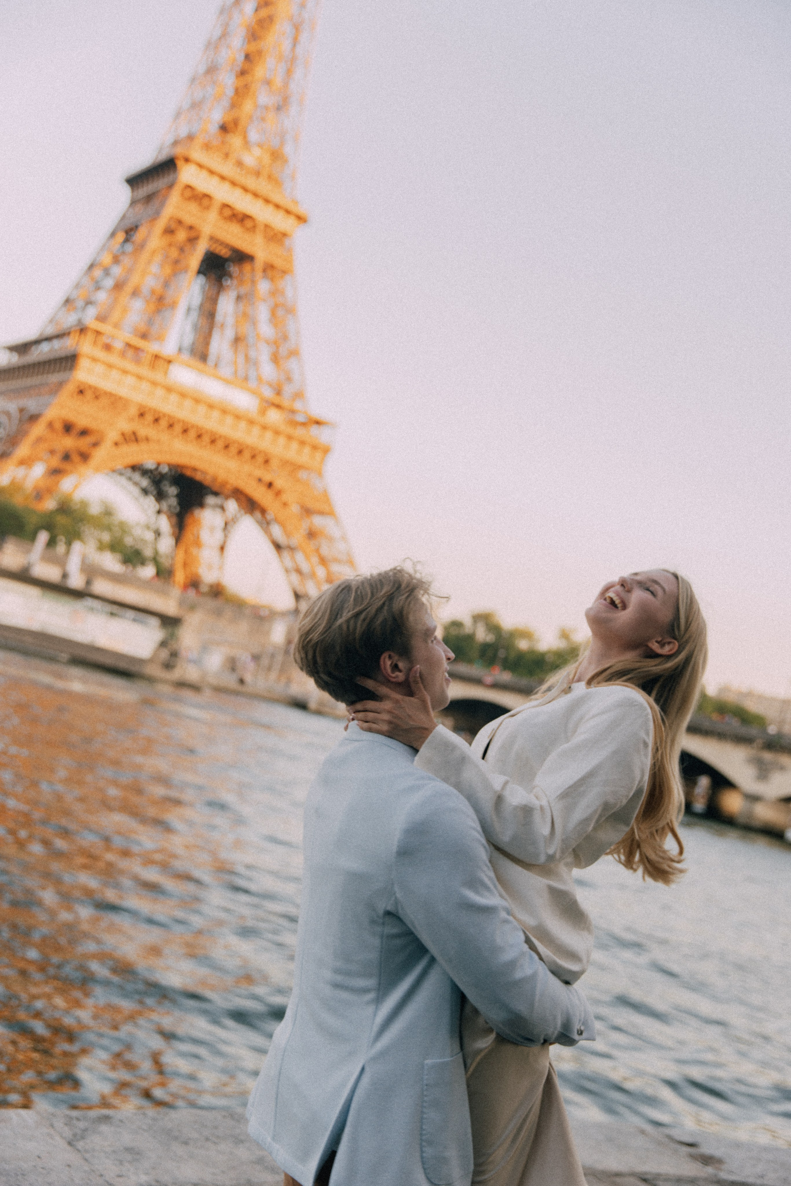 On the rooftops of Paris. Photographer in Paris
