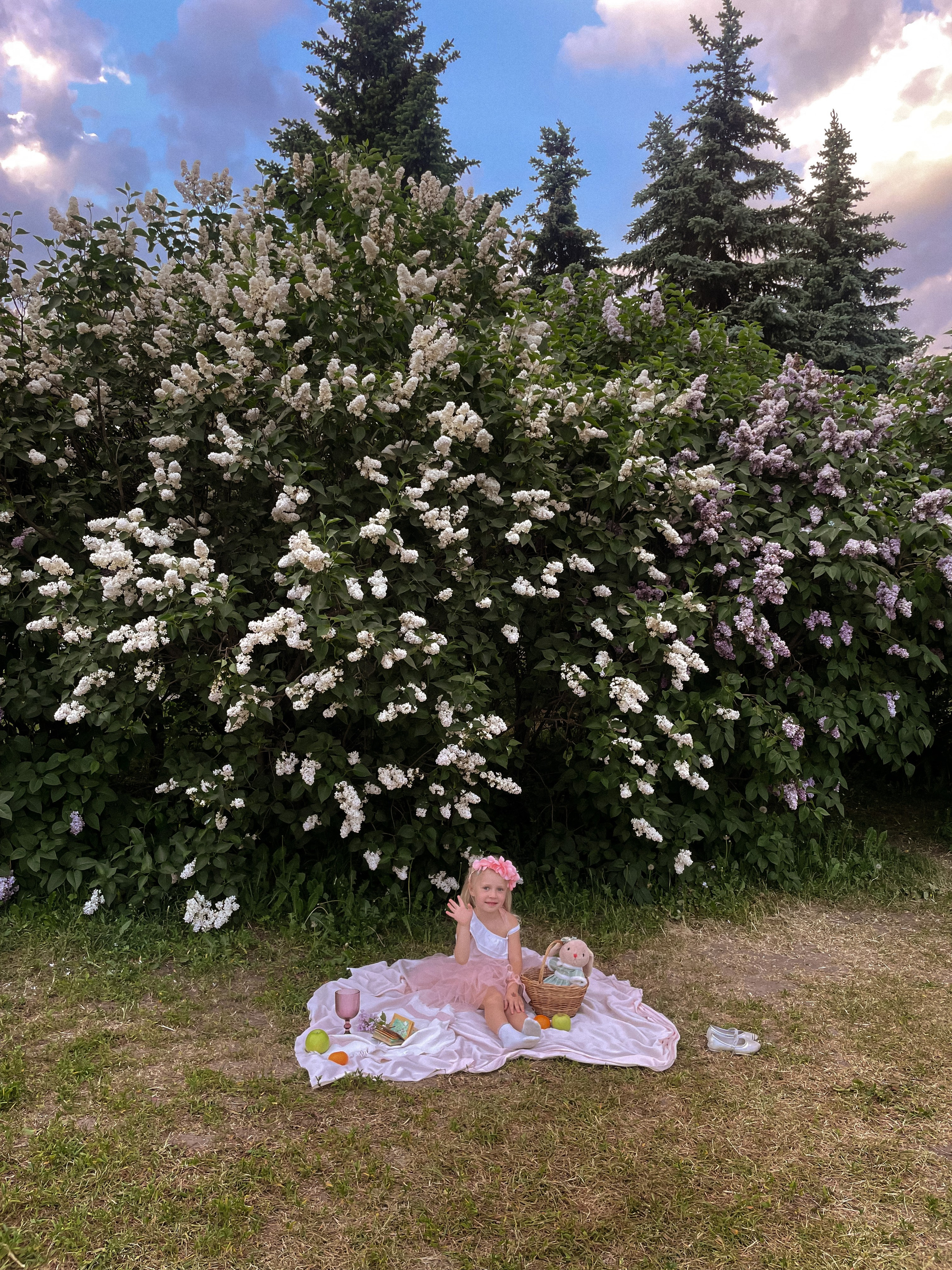 Сиреневый сад. Семейный фотограф в Москве и МО Варвара Шаранова