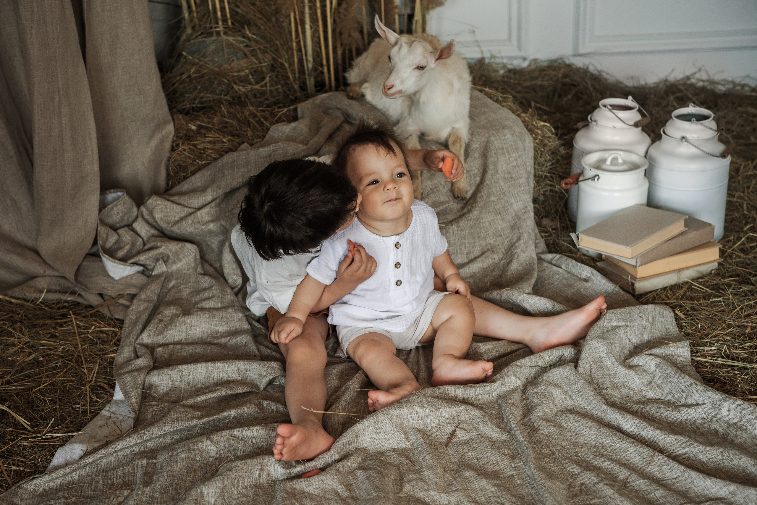 Съемка с козликом. Фотограф Кристина Гришина Рязань