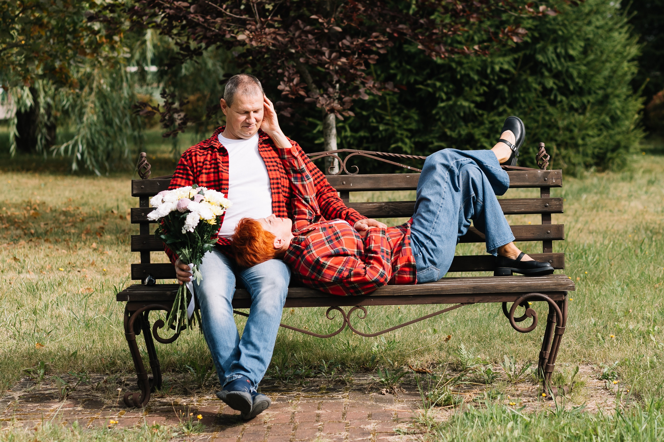 фотосессия пара 50 лет прогулка