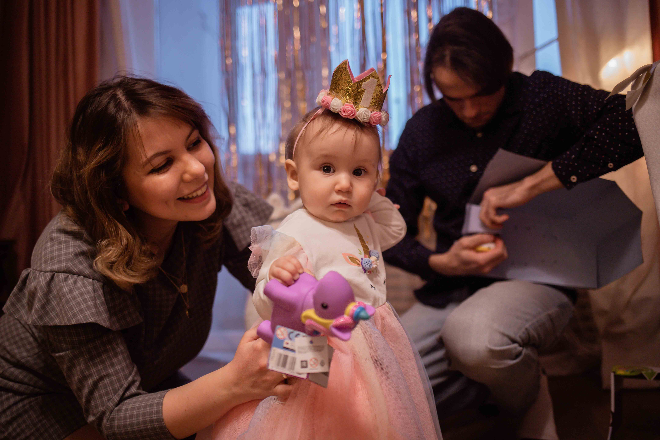 Первый день рождения дома. Семейный фотограф в Москве