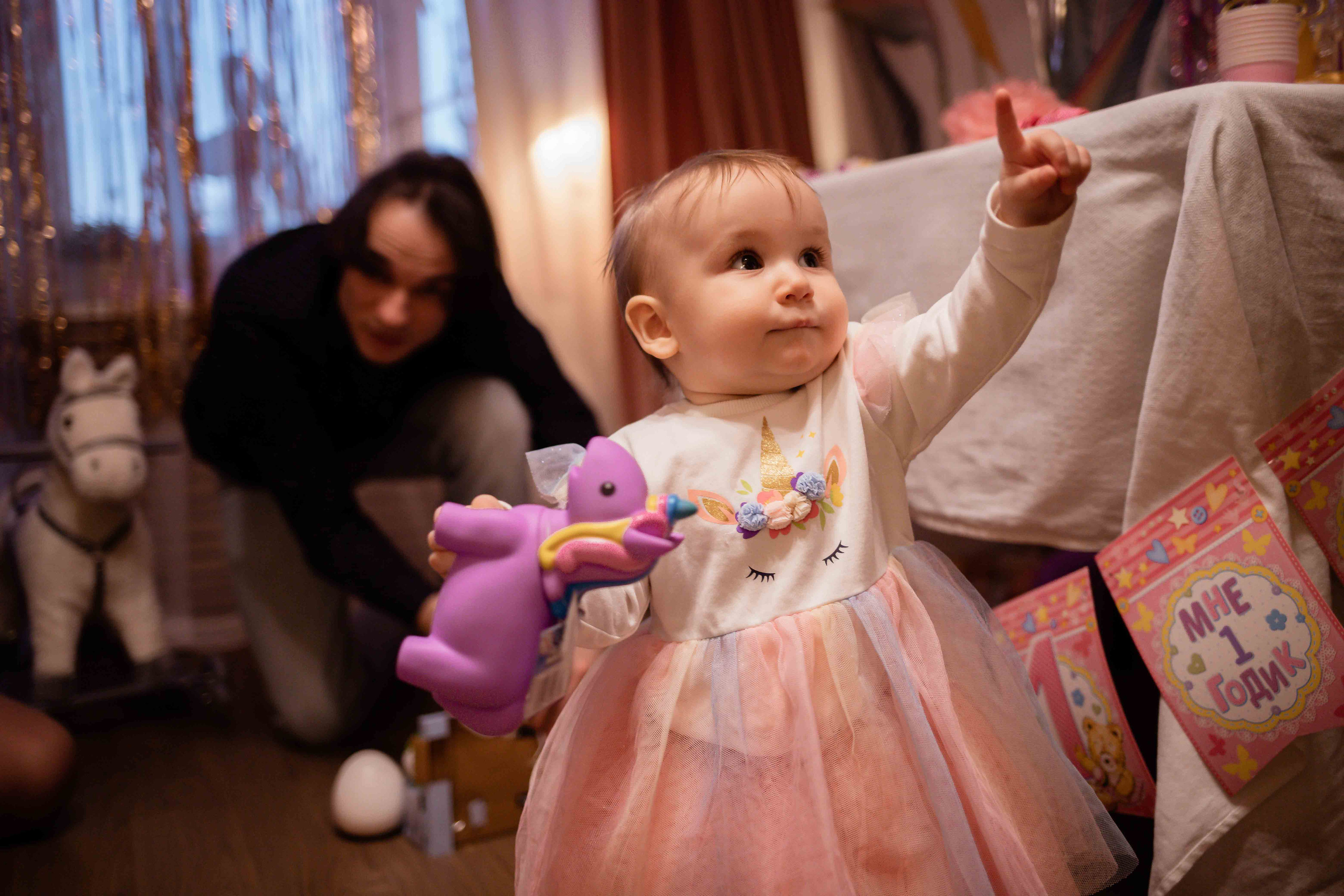 Первый день рождения дома. Семейный фотограф в Москве