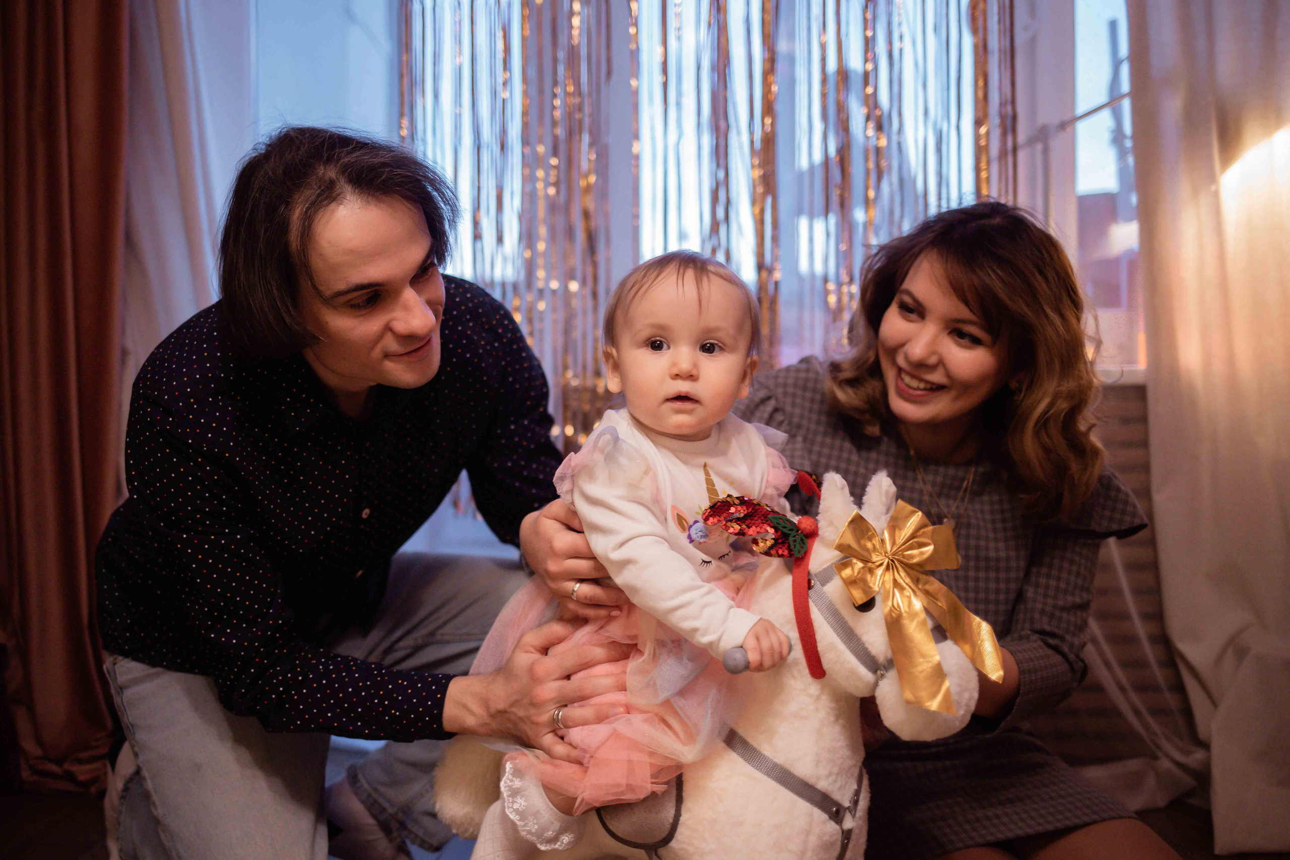 Первый день рождения дома. Семейный фотограф в Москве