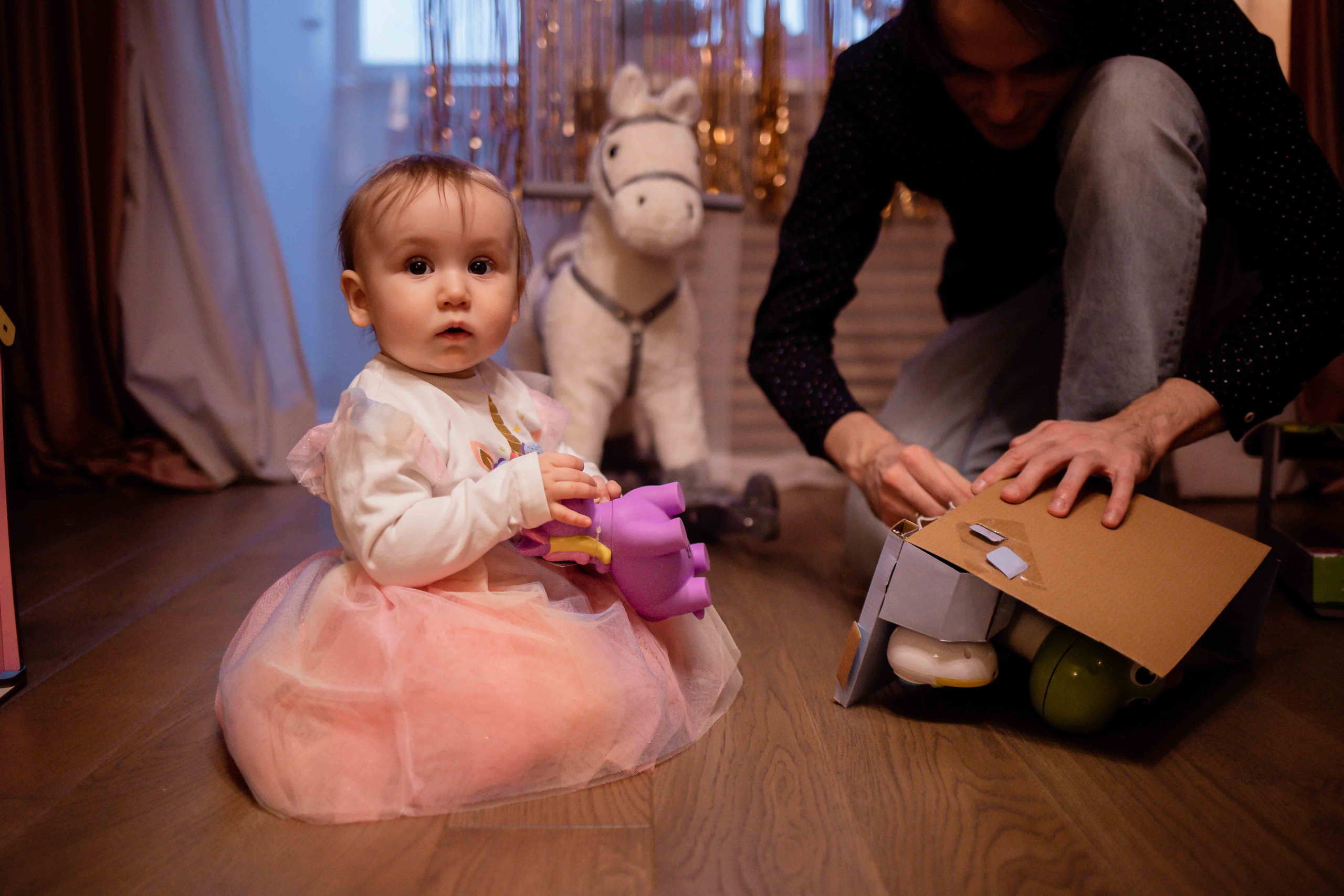 Первый день рождения дома. Семейный фотограф в Москве