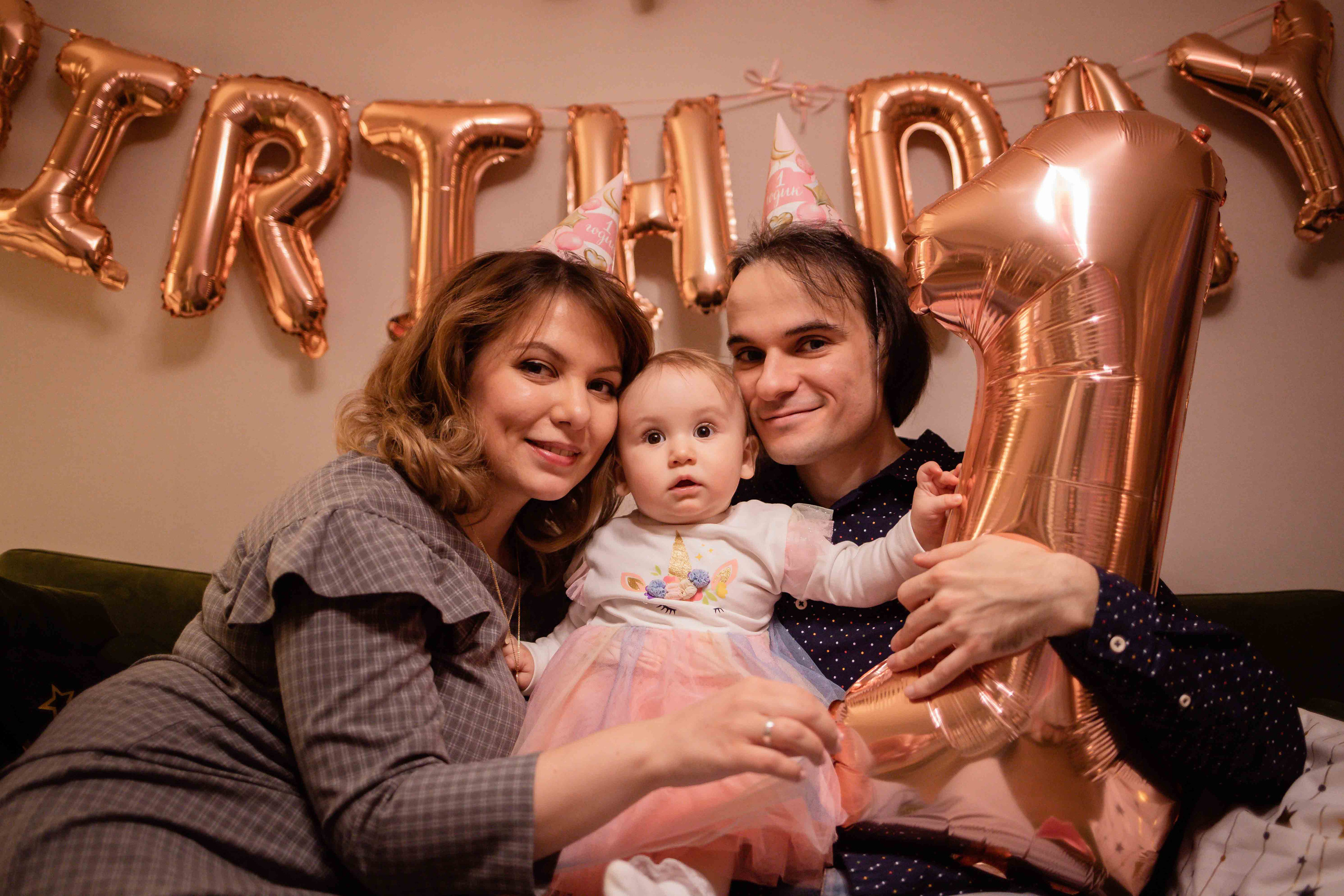 Первый день рождения дома. Семейный фотограф в Москве