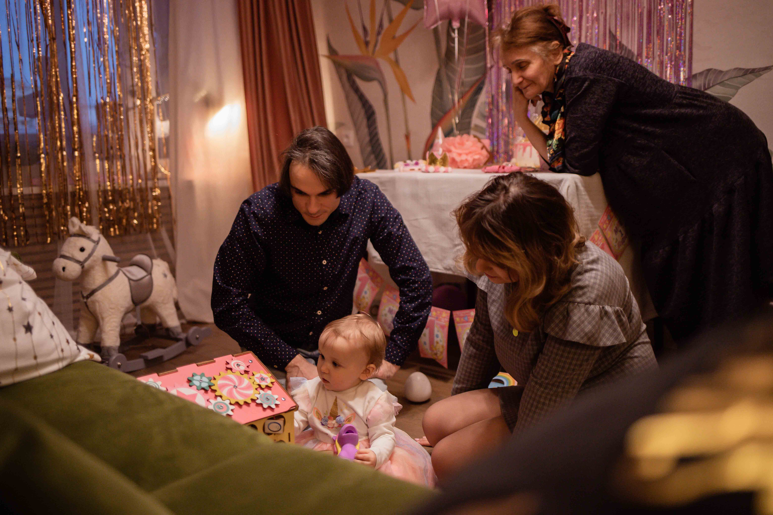 Первый день рождения дома. Семейный фотограф в Москве