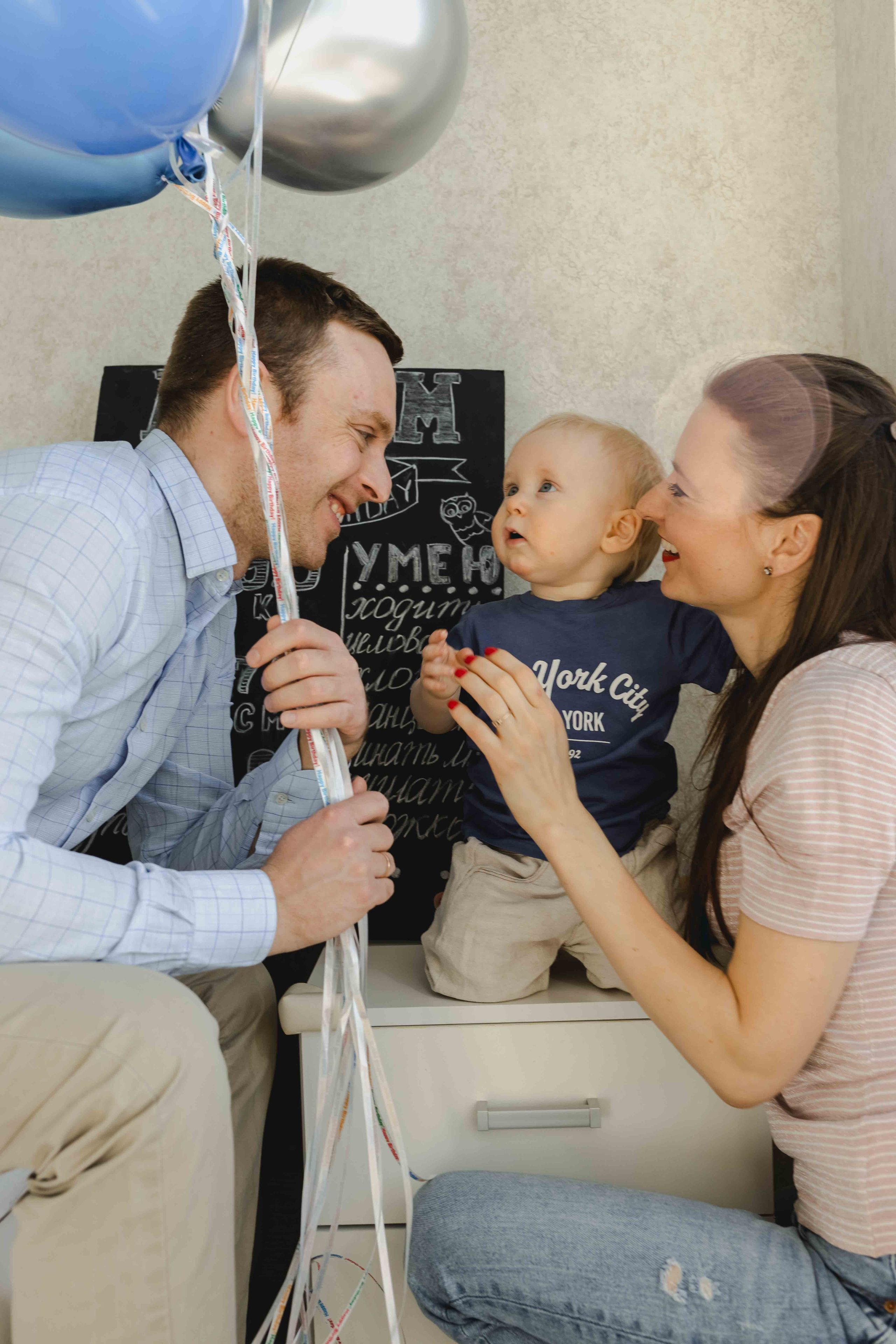 Первый день рождения Артема в кругу семьи. Семейный фотограф в Москве