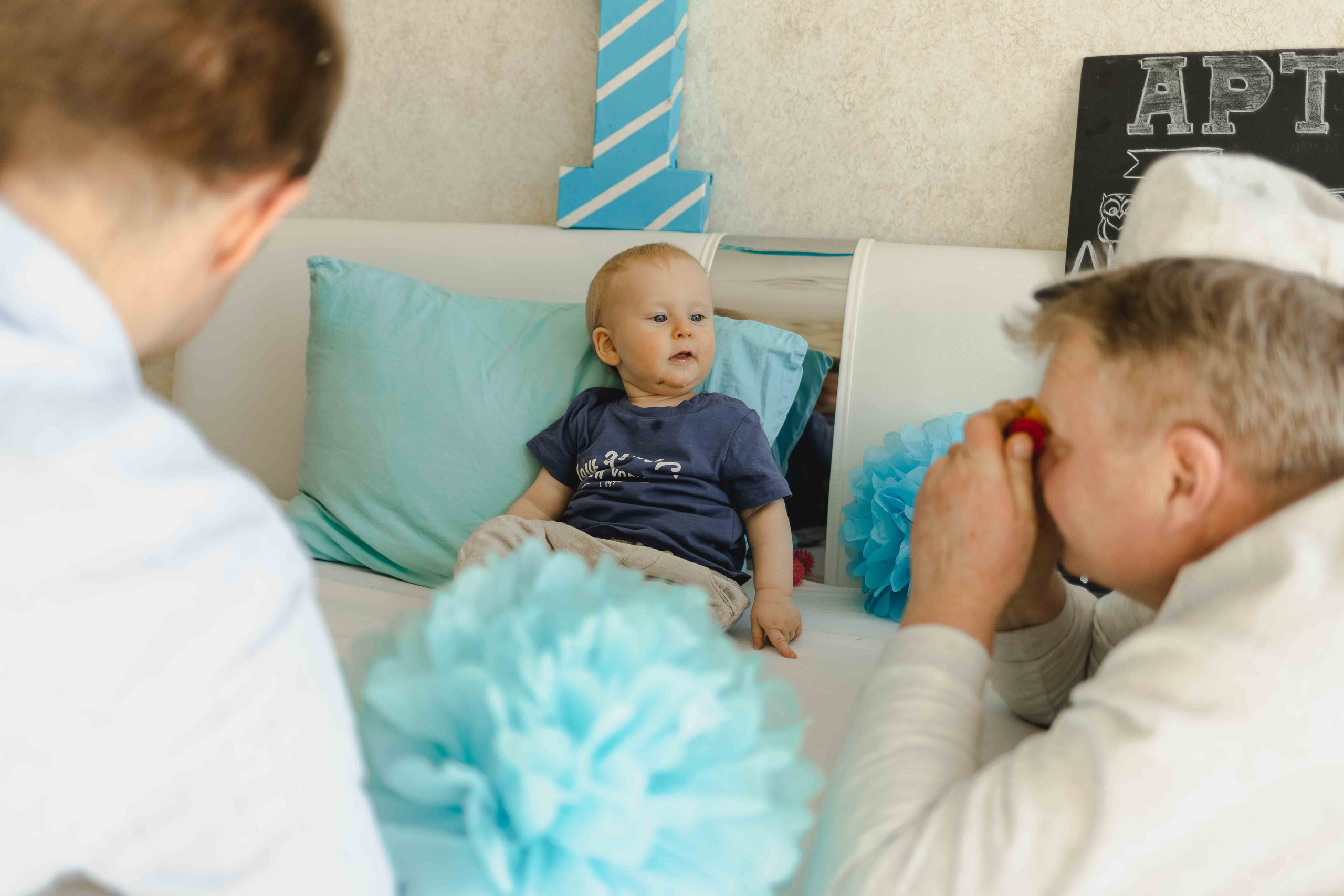 Первый день рождения Артема в кругу семьи. Семейный фотограф в Москве