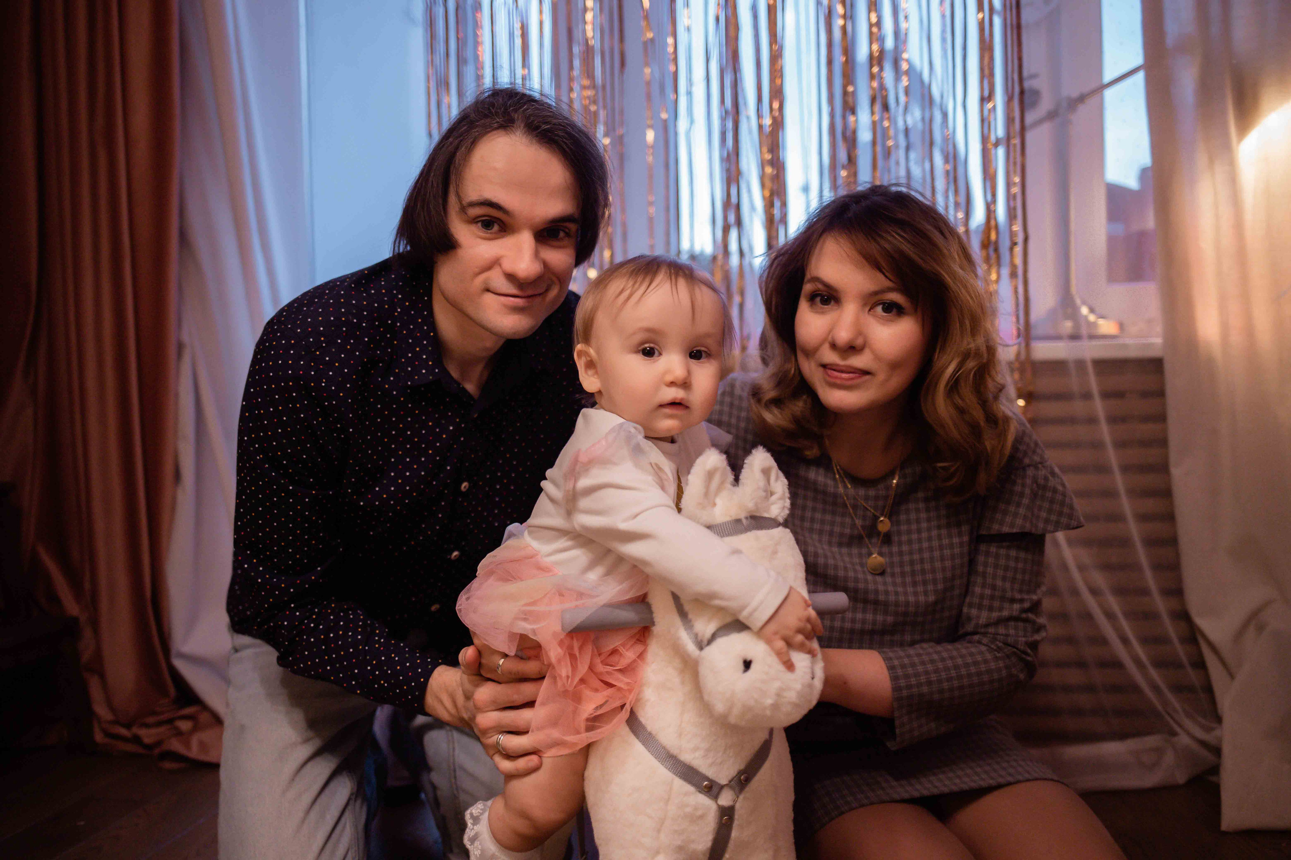 Первый день рождения дома. Семейный фотограф в Москве