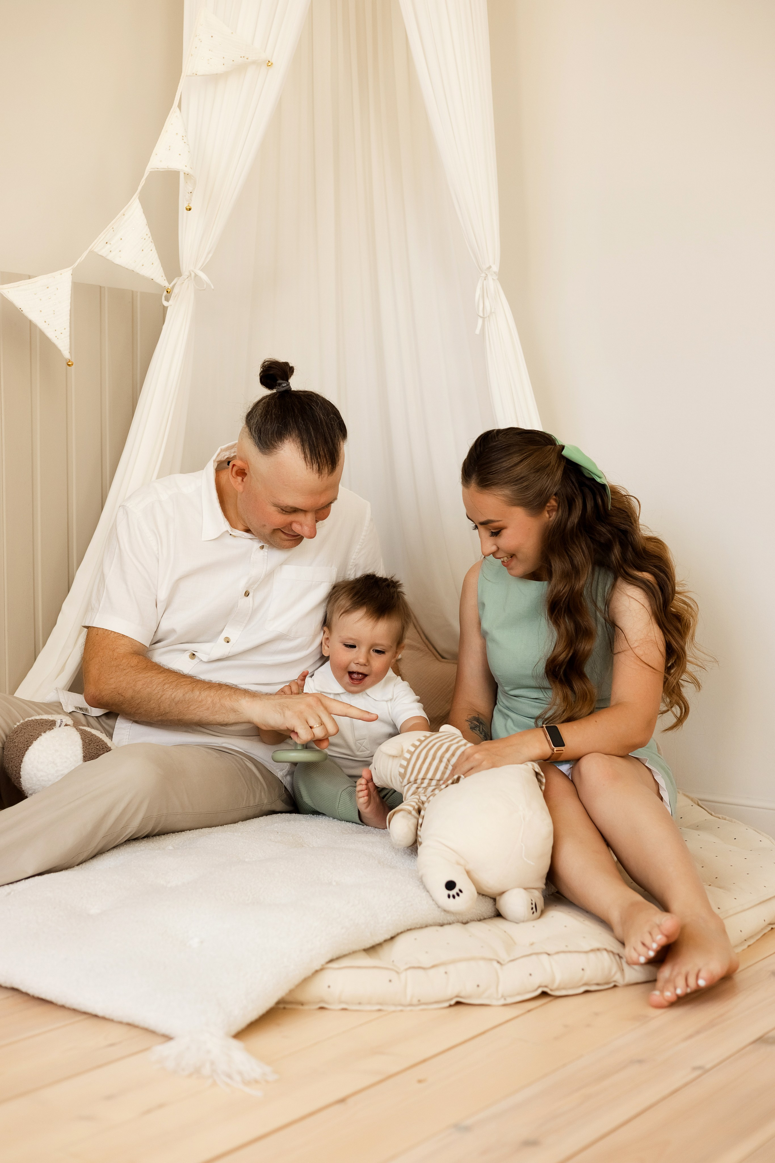 Съемка годовасия в студии Молоко. Семейный фотограф в Екатеринбурге Маргарита Курносова