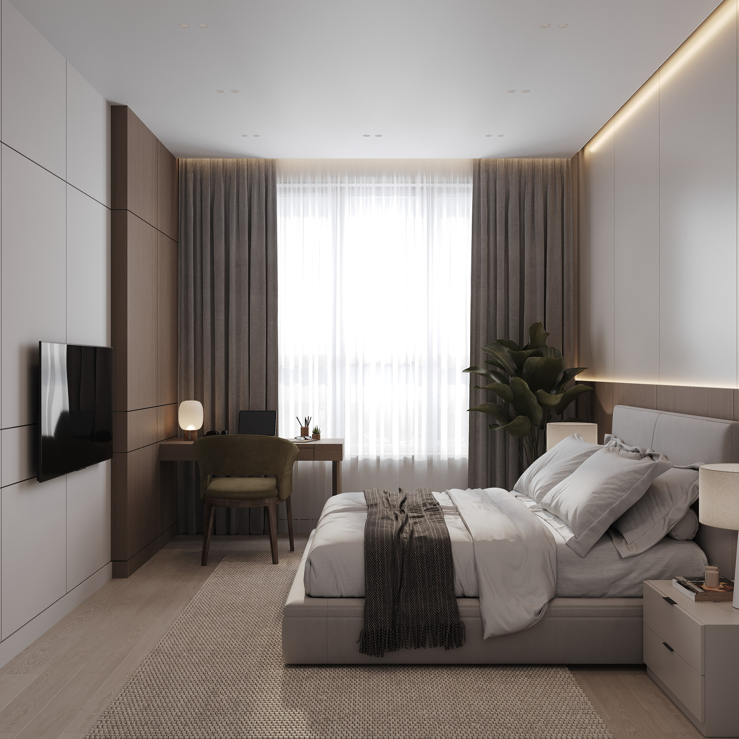 ЖК «Аль-Фараби 27», 73 м². Room Design Studio