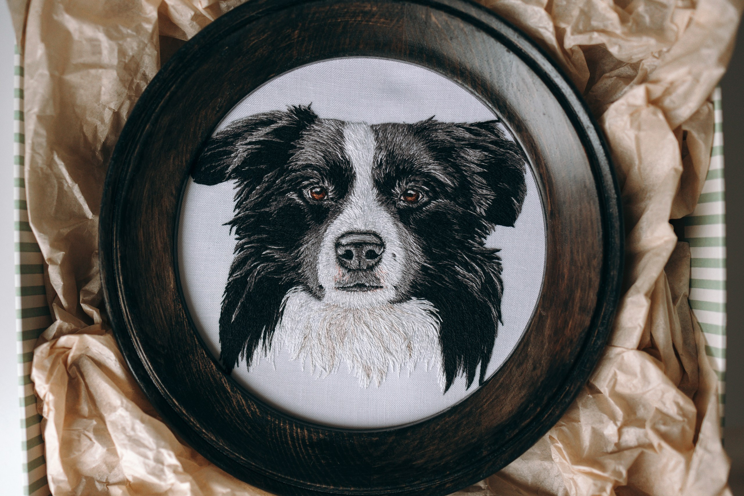 Портфолио. Портретная вышивка питомцев