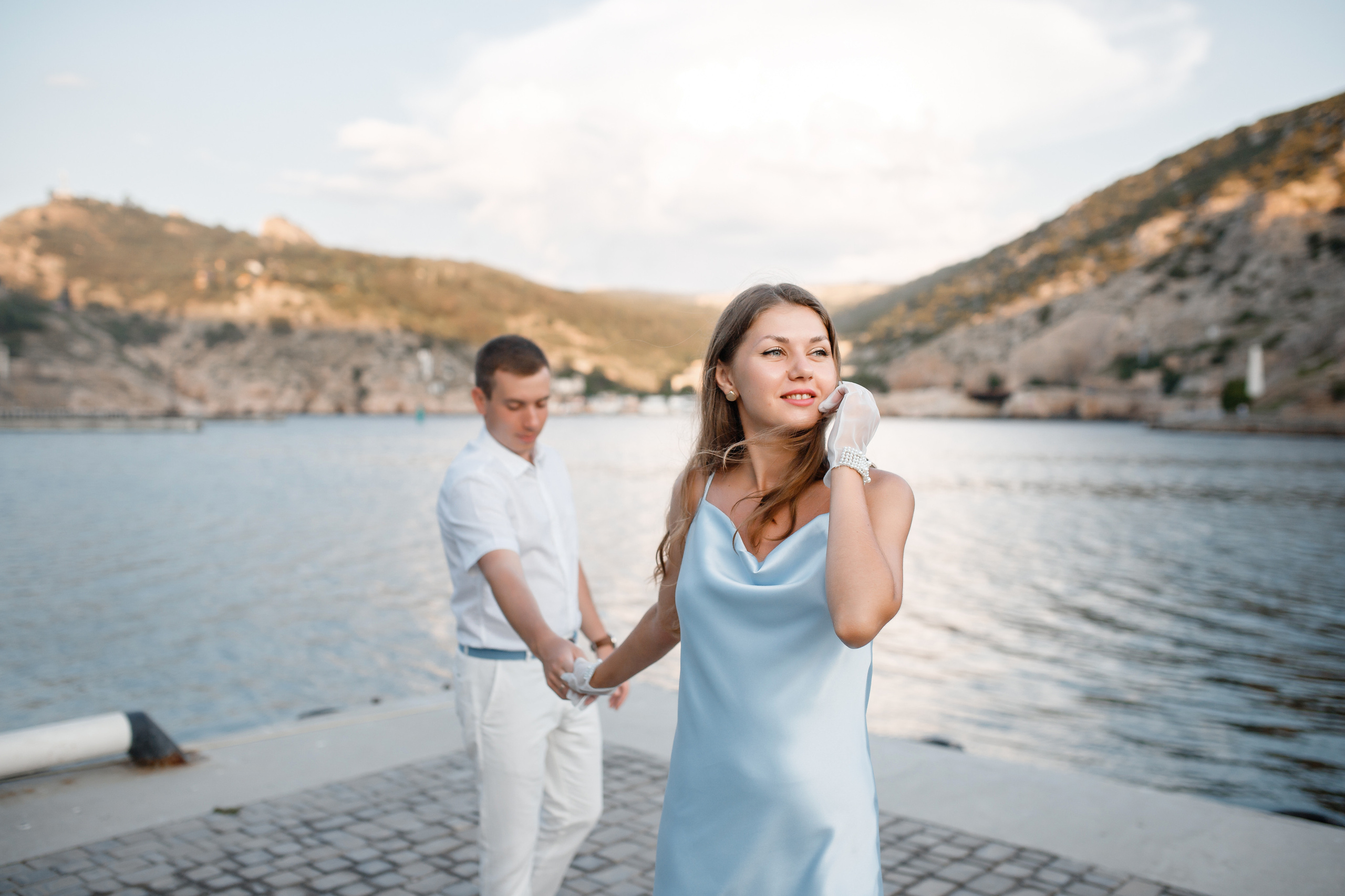 Балаклава на рассвете. Анонс лавстори Арины и Александра. Свадебный фотограф в Крыму и Севастополе Ольга Баскакова