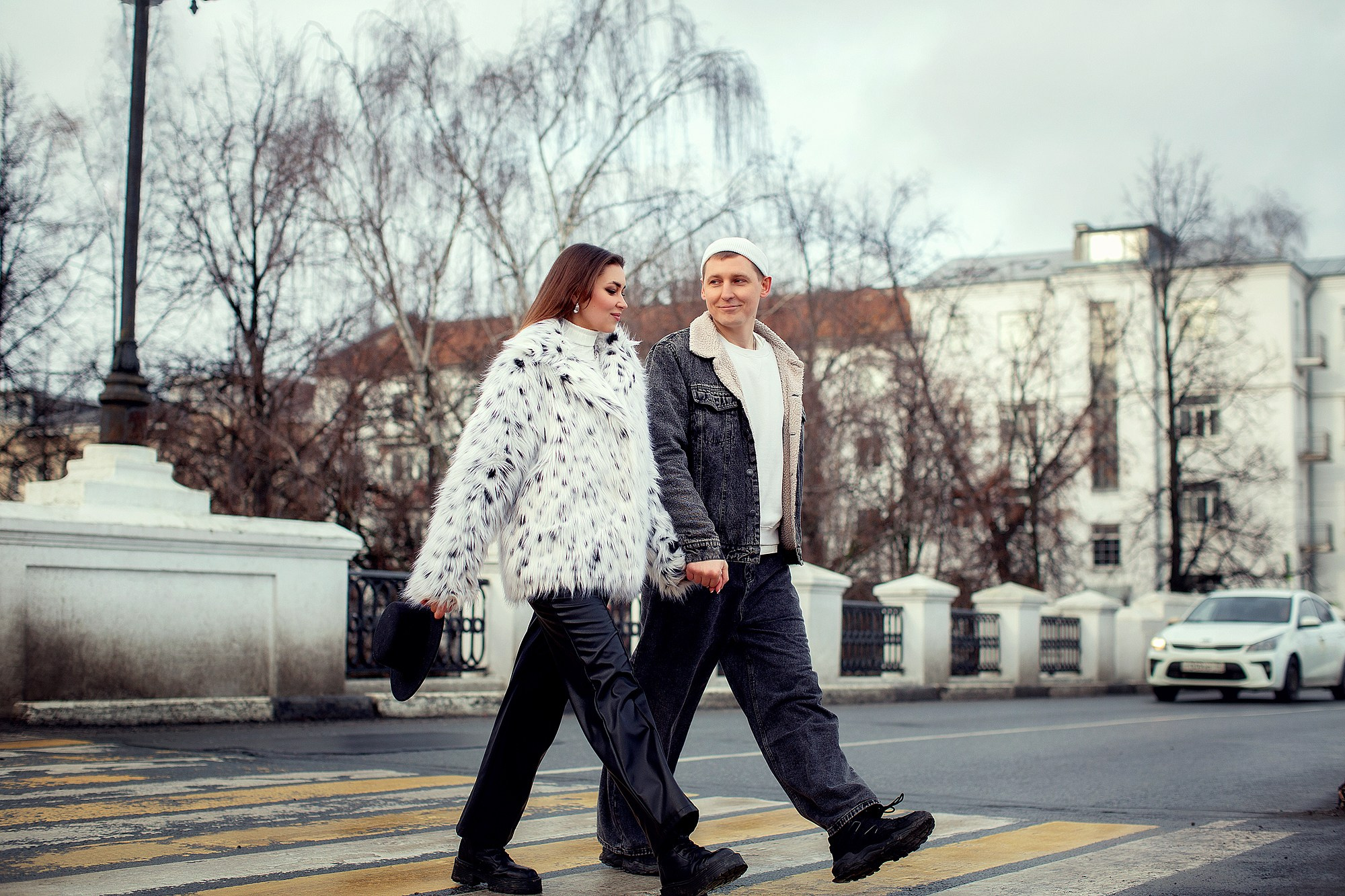 Красивая лав стори с четвероногим другом. Семейный фотограф Татьяна Надеждина | Москва, Московская область, Ярославль