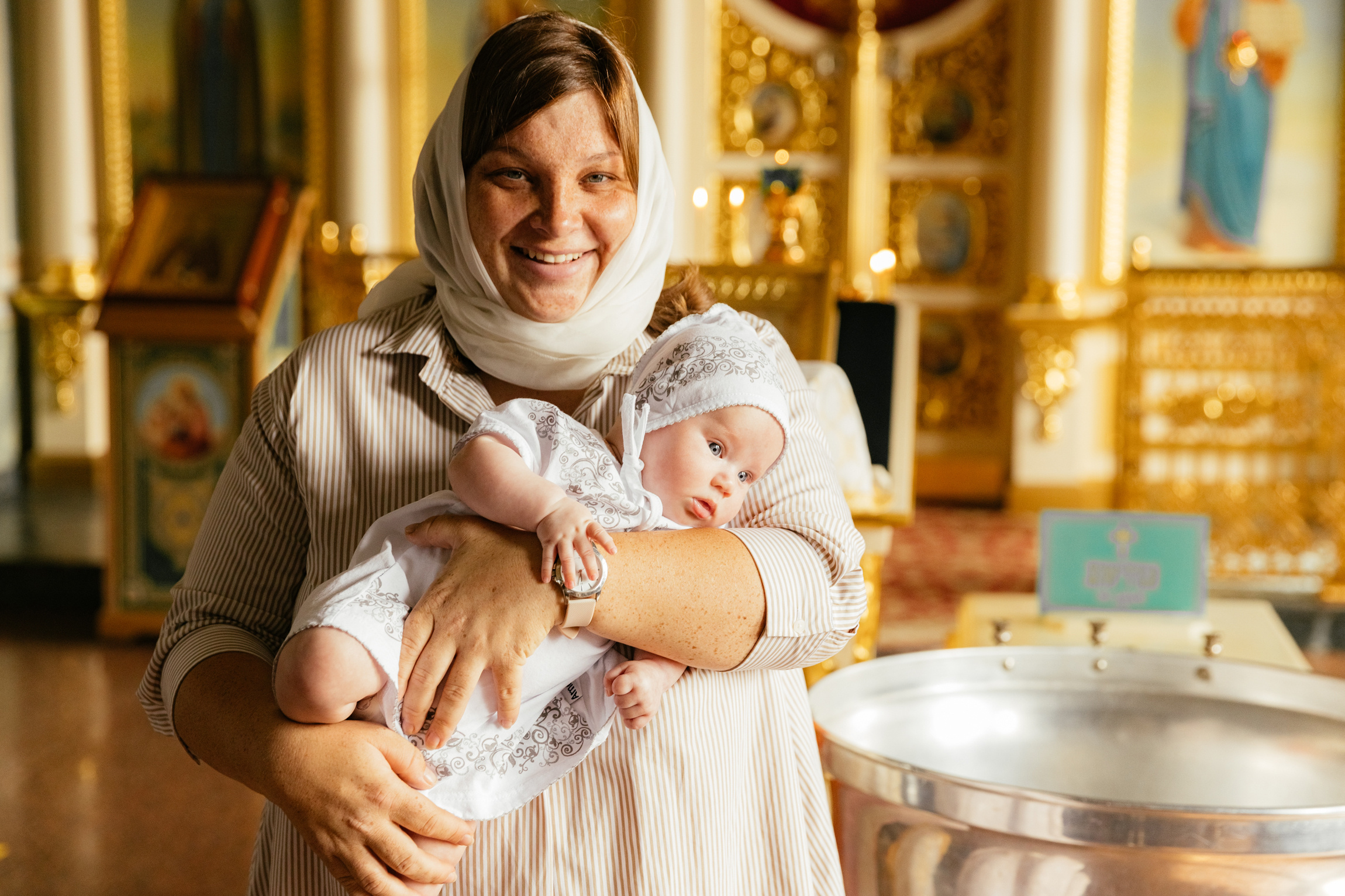 Фотосессия крещения Вероники