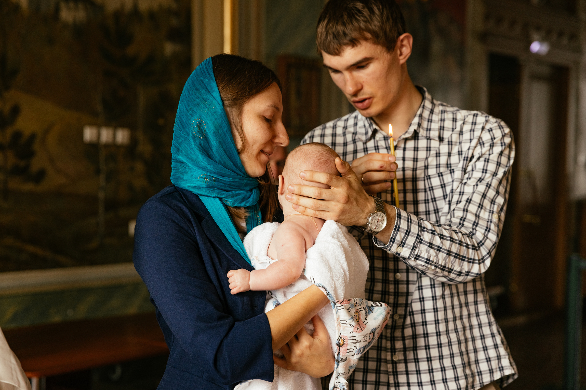 Фотосессия крещения Вероники