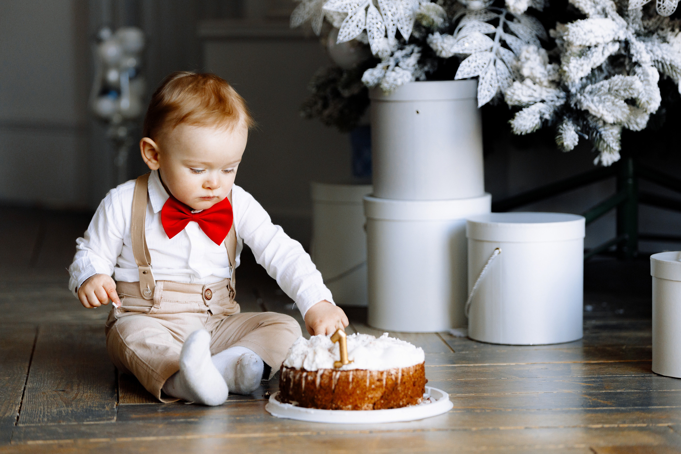 Новогодняя семейная фотосессия в студии NAKED SKY